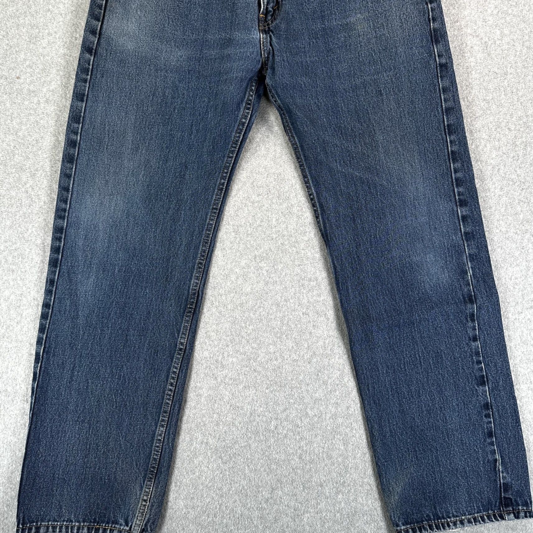 Levi's Levi's 505 Jeans Mens 38x32 Blue Regular Fit Denim Pants Medium Wash Straight Leg Size US 38 / EU 54 - 7 Thumbnail