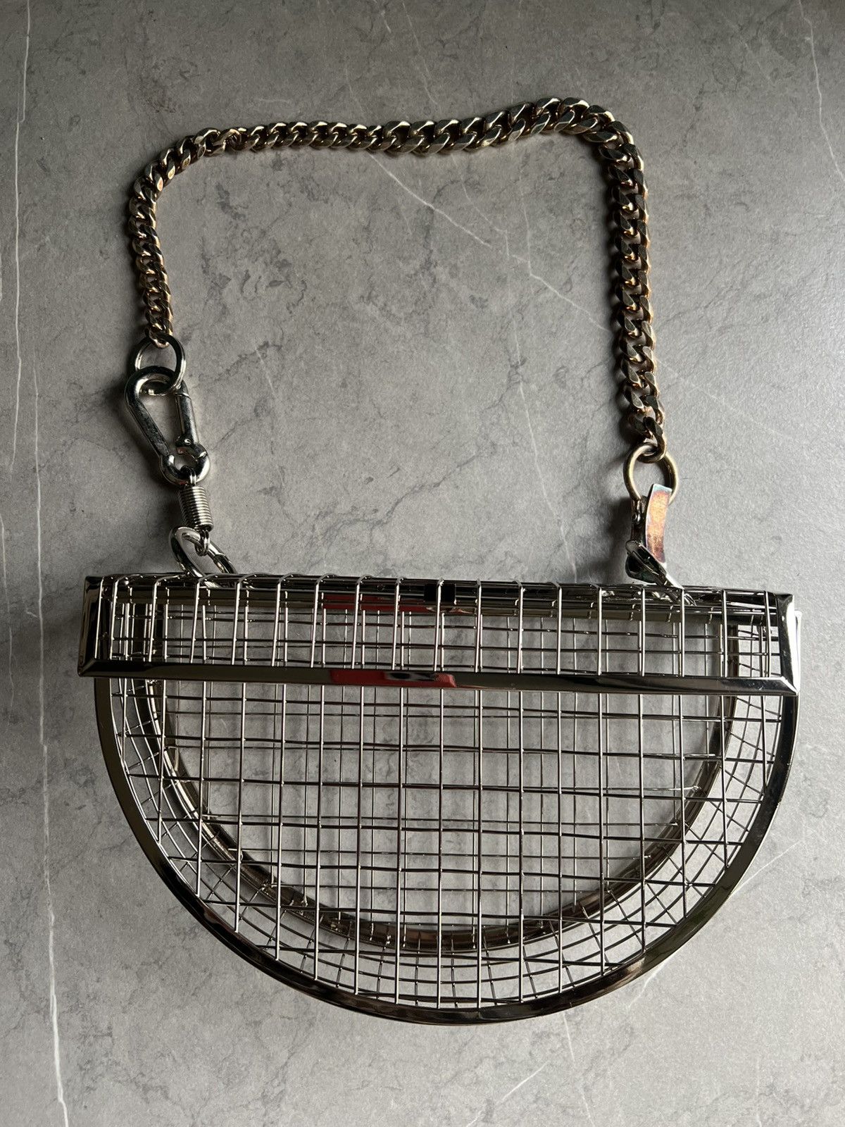 Martine Ali Martine Ali Paris Pare Silver Cage Bag Size ONE SIZE - 5 Thumbnail
