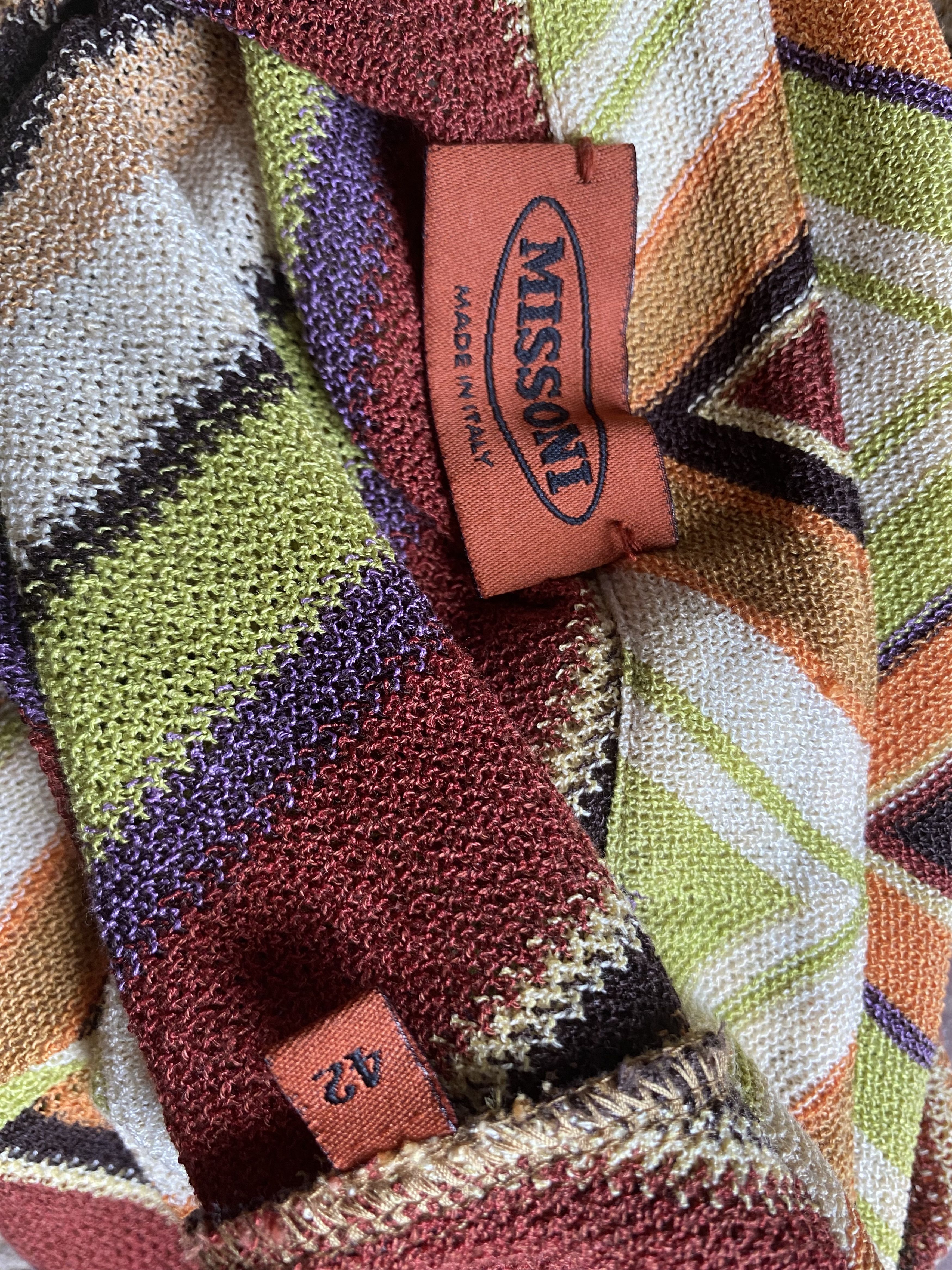 Missoni Missoni Multi Color Knits Polo Shirt Size M / US 6-8 / IT 42-44 - 3 Thumbnail