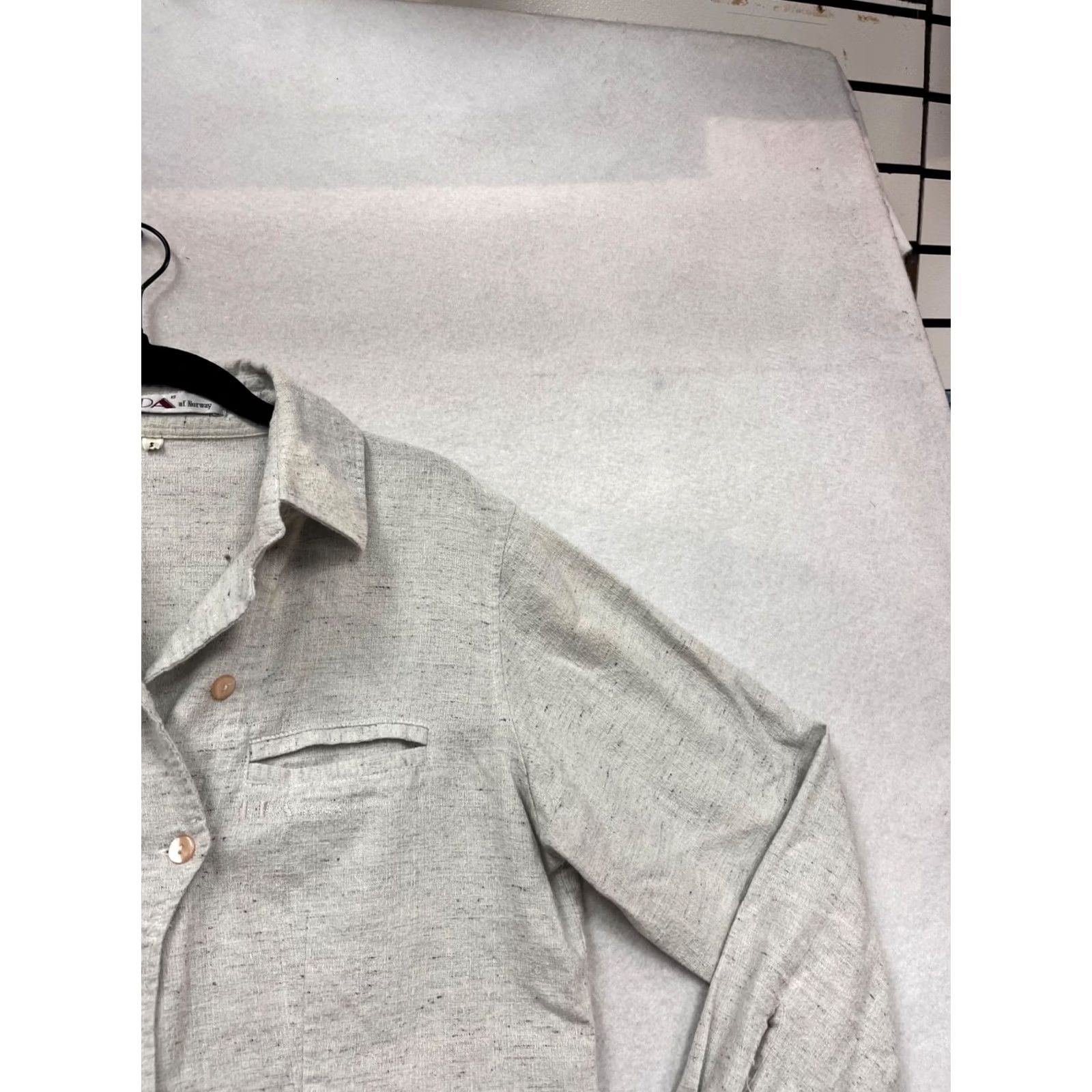 Dale Of Norway Oda Of Norway Blouse Shirt S Gray Women Long Sleeve Button-Up Casual Linen Regular Fit" Size S / US 4 / IT 40 - 5 Thumbnail