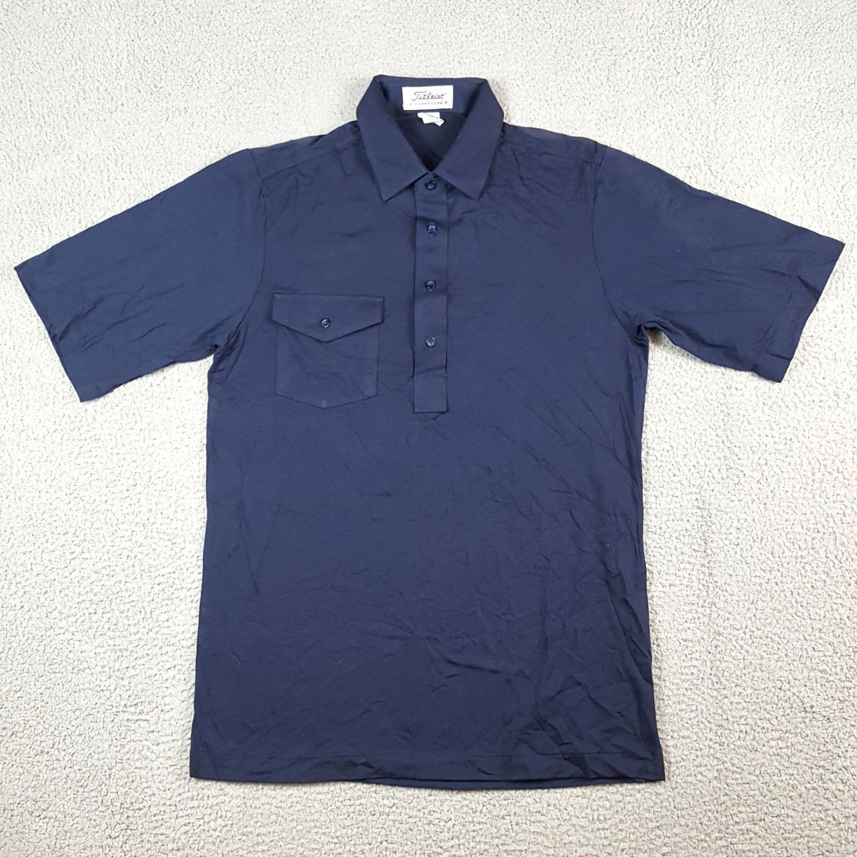 Titleist VINTAGE Titleist Polo Shirt M Men Blue 90s Grunge Preppy Golf Collared Button Shirt Size US M / EU 48-50 / 2 - 2 Thumbnail