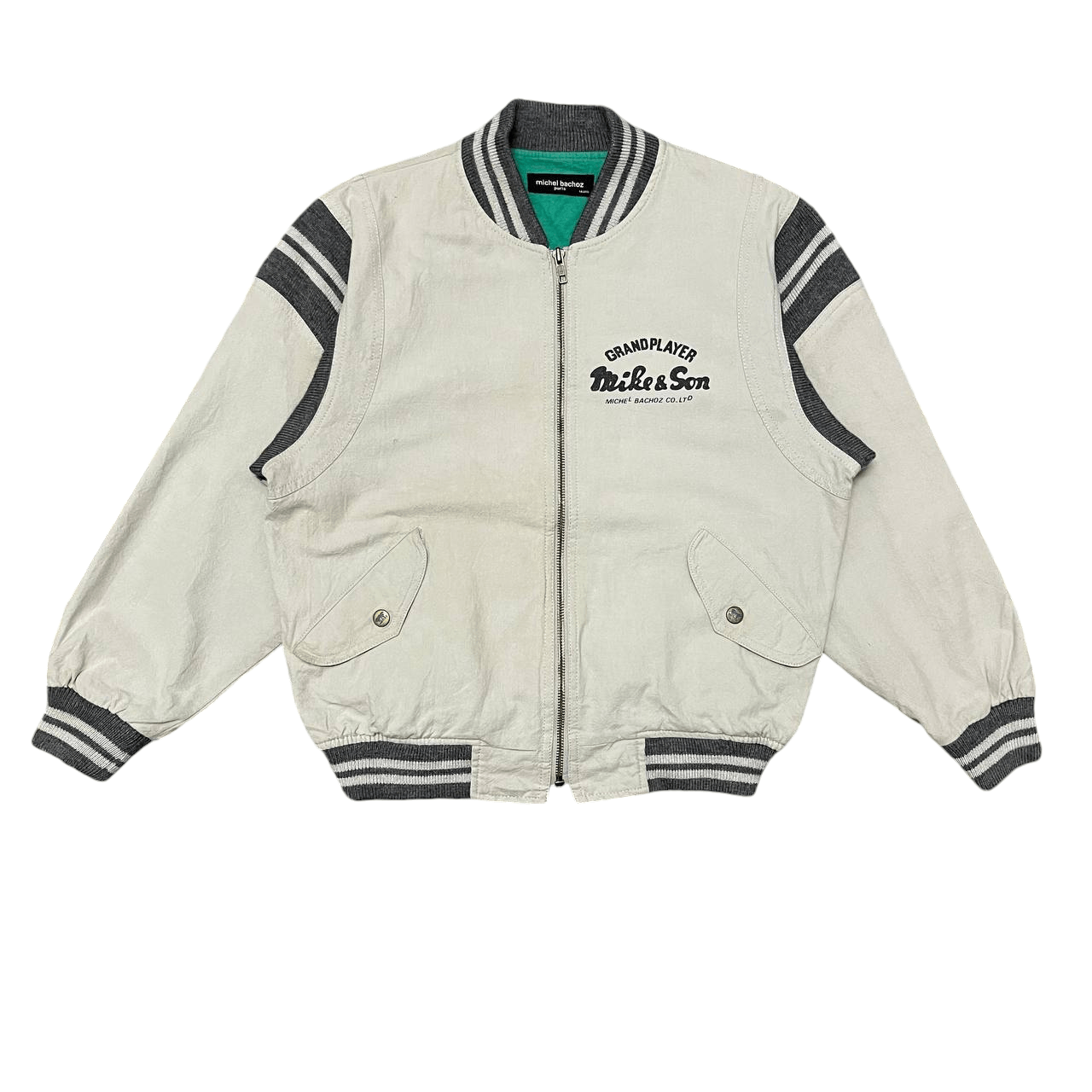 Japanese Brand Vintage Michel Bachoz Paris Mike & Son Bomber Jacket Size US S / EU 44-46 / 1 - 3 Thumbnail
