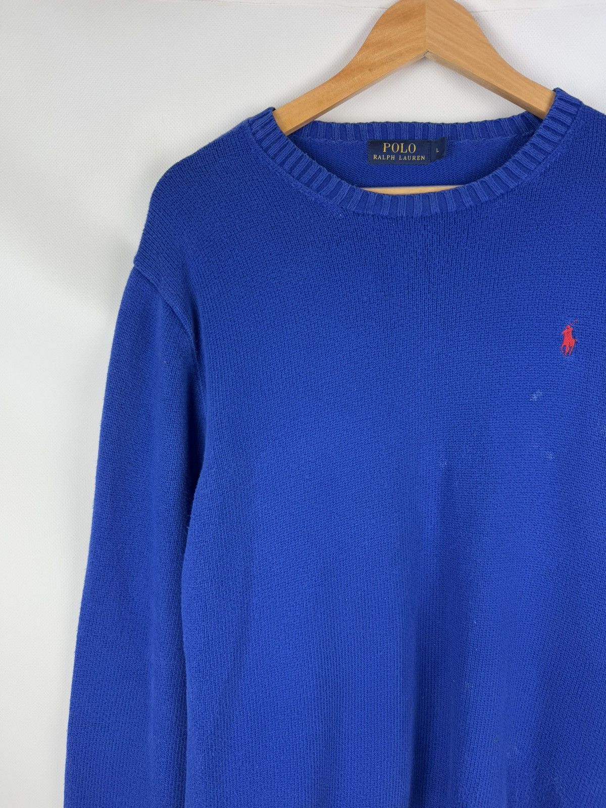Polo Ralph Lauren Polo Ralph Lauren Knitted Cotton Crew Neck Sweater Pullover Size US L / EU 52-54 / 3 - 2 Thumbnail