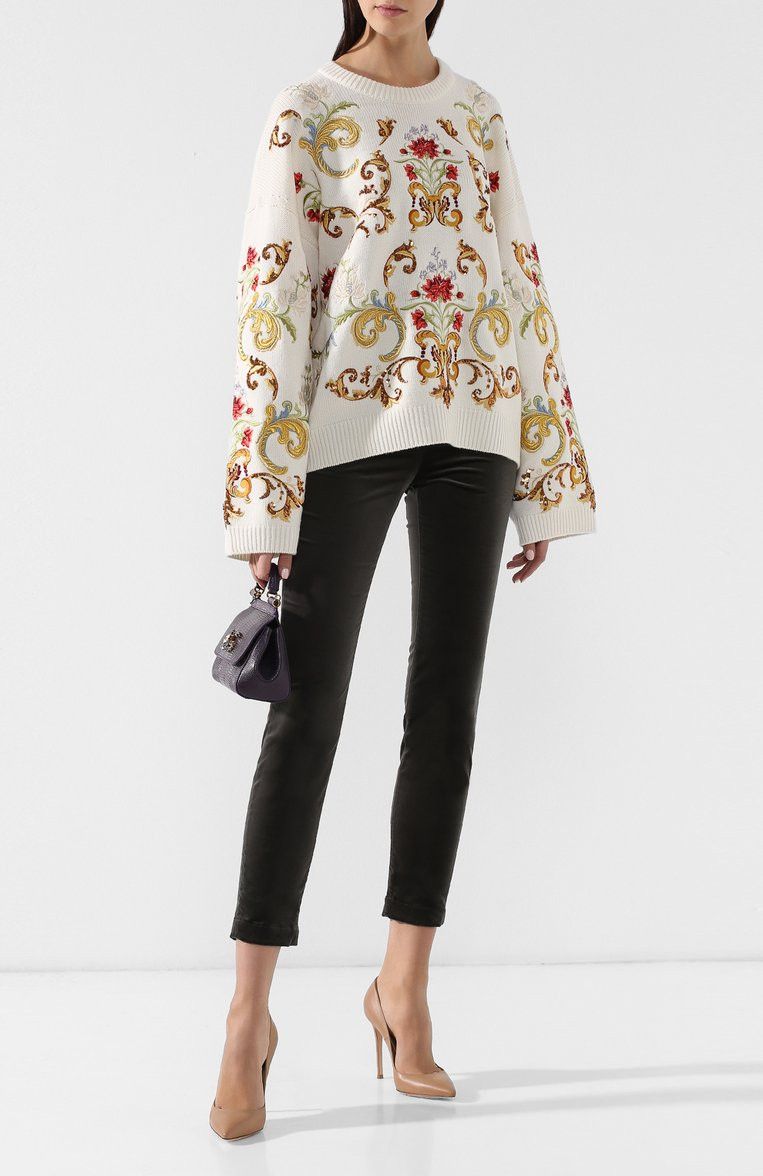 Dolce & Gabbana o1y0925 Cashmere Blend Sweater in Multicolor Size S / US 4 / IT 40 - 4 Thumbnail