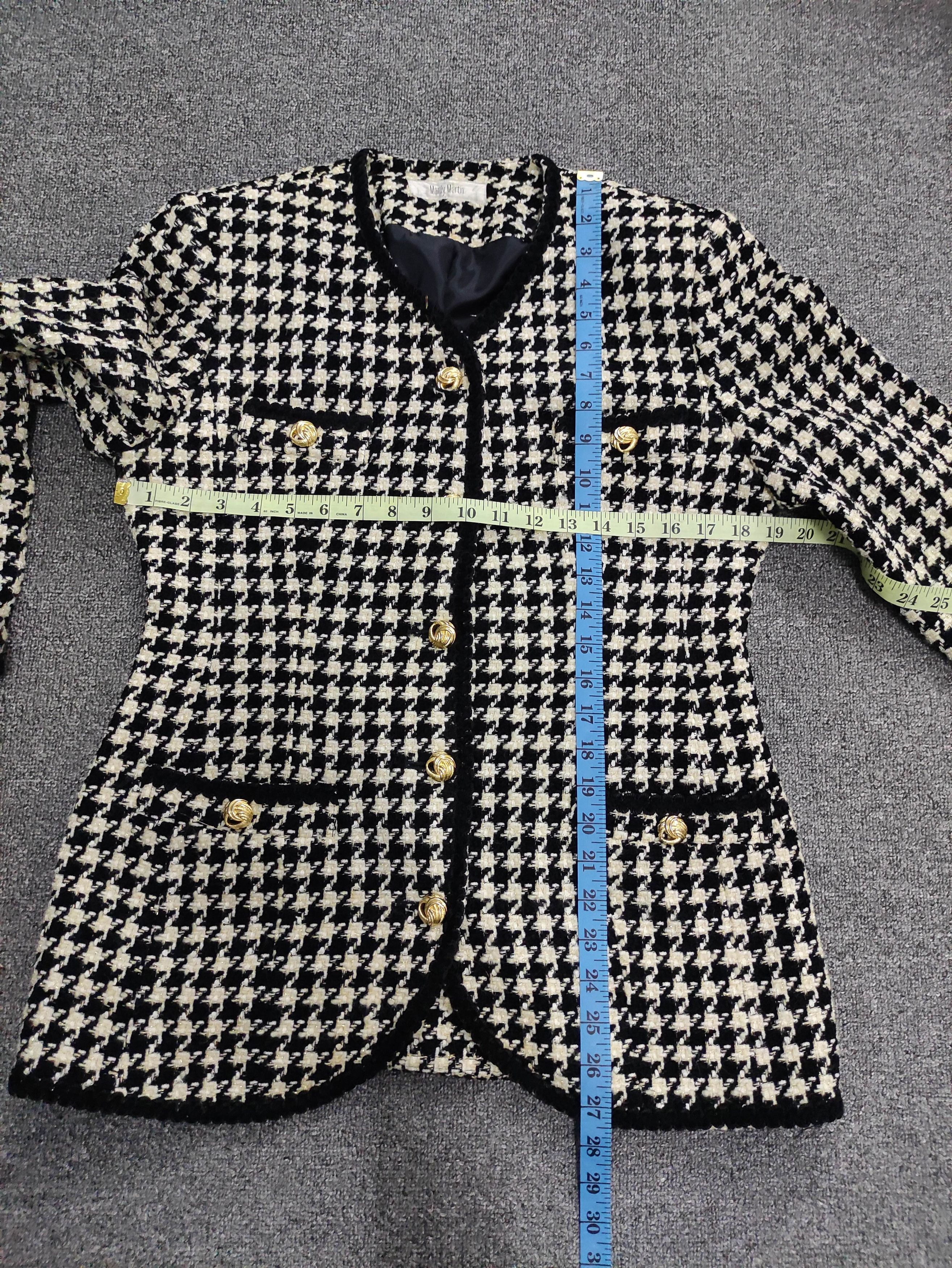 Japanese Brand Vintage Marily Martin Tweed Jacket Size S / US 4 / IT 40 - 9 Thumbnail