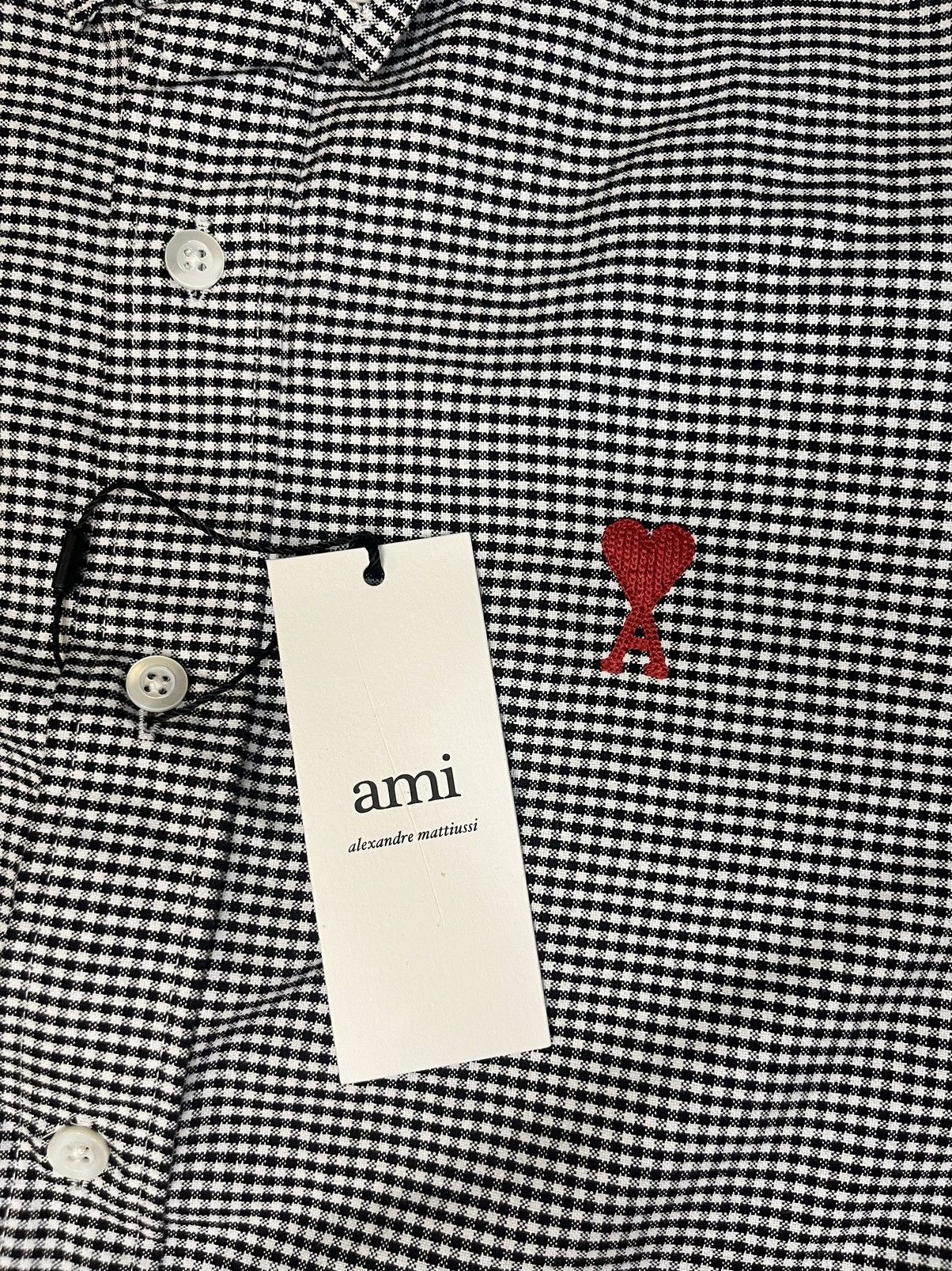 AMI Ami Paris Check Button-Up Shirt Size US M / EU 48-50 / 2 - 3 Thumbnail