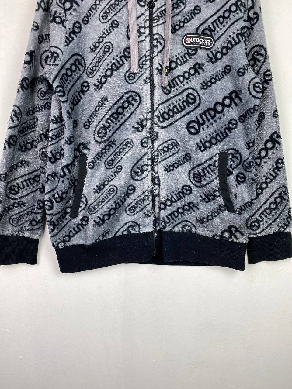 Japanese Brand outdoor product all over print fleece hoody Size US L / EU 52-54 / 3 - 4 Thumbnail