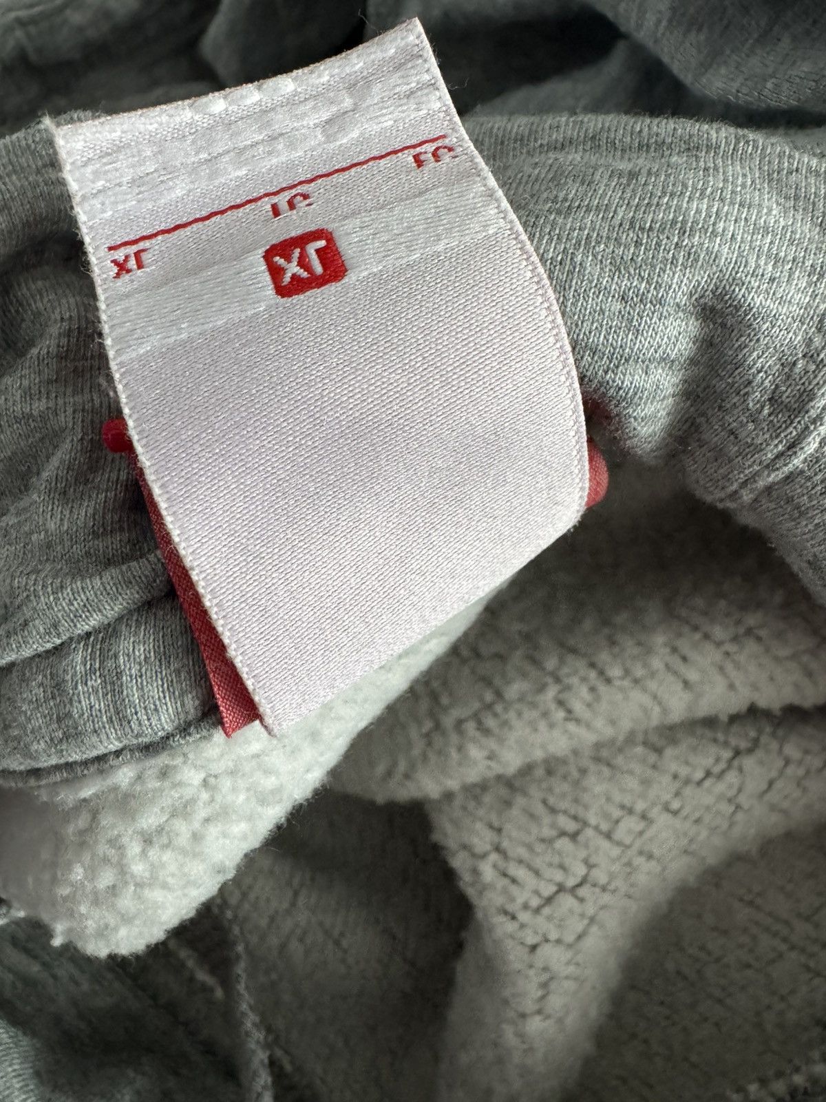 Kith × Nike Kith X Nike Flight Hoodie Gray with Red “K” size XL Size US XL / EU 56 / 4 - 6 Thumbnail