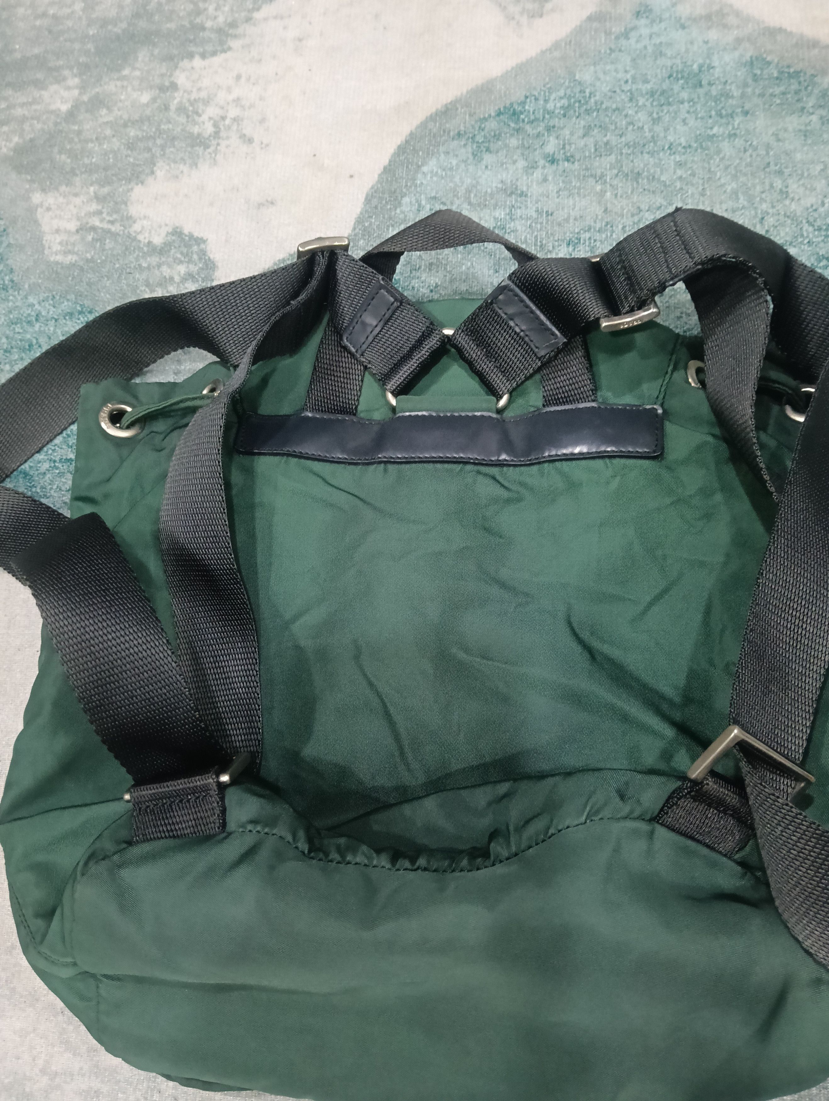 Prada × Vintage Prada Backpack Green Size ONE SIZE - 3 Thumbnail