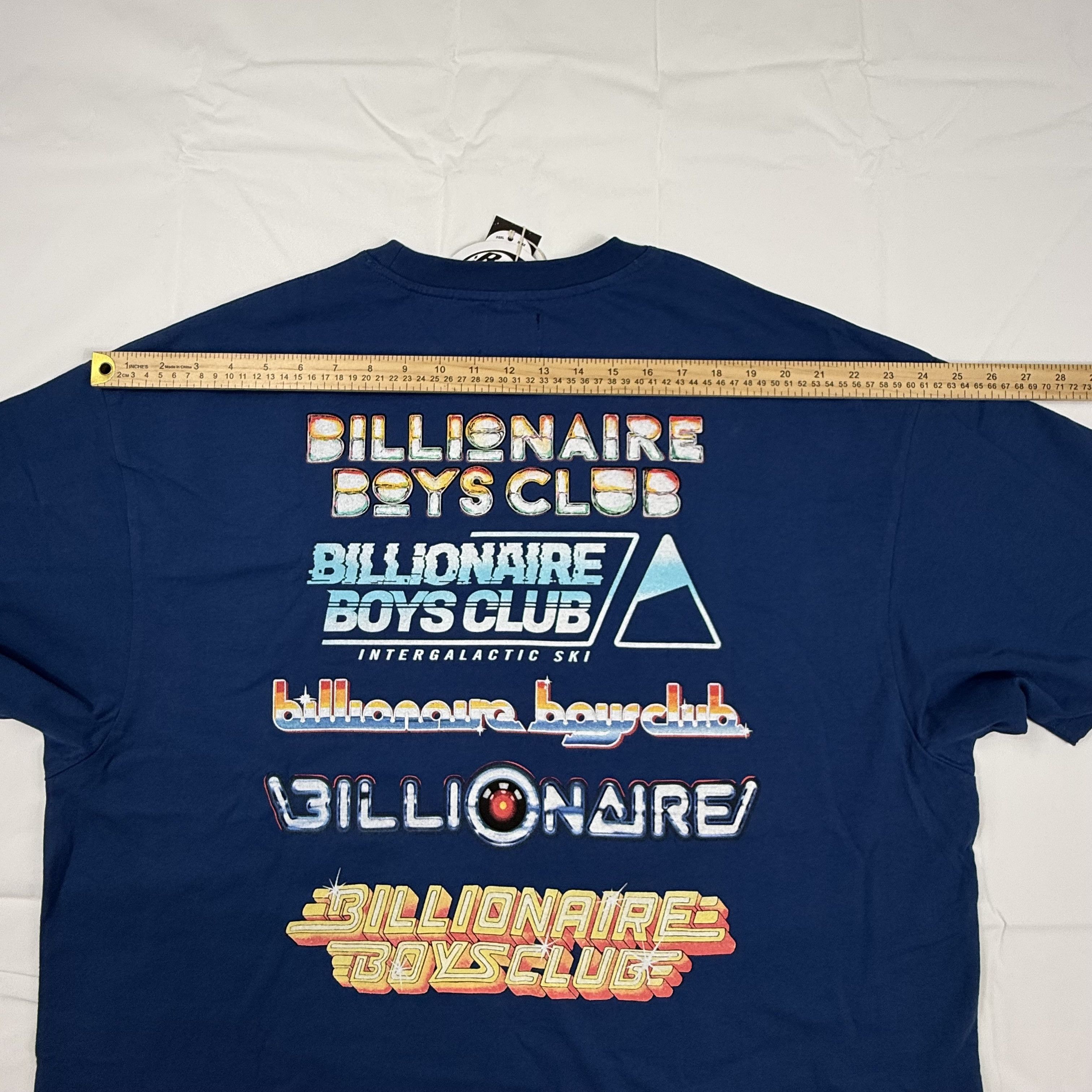 Billionaire Boys Club Billionaire Boys Club Blue Cropped Boxy Graphic T-Shirt XXL Size US XXL / EU 58 / 5 - 10 Thumbnail