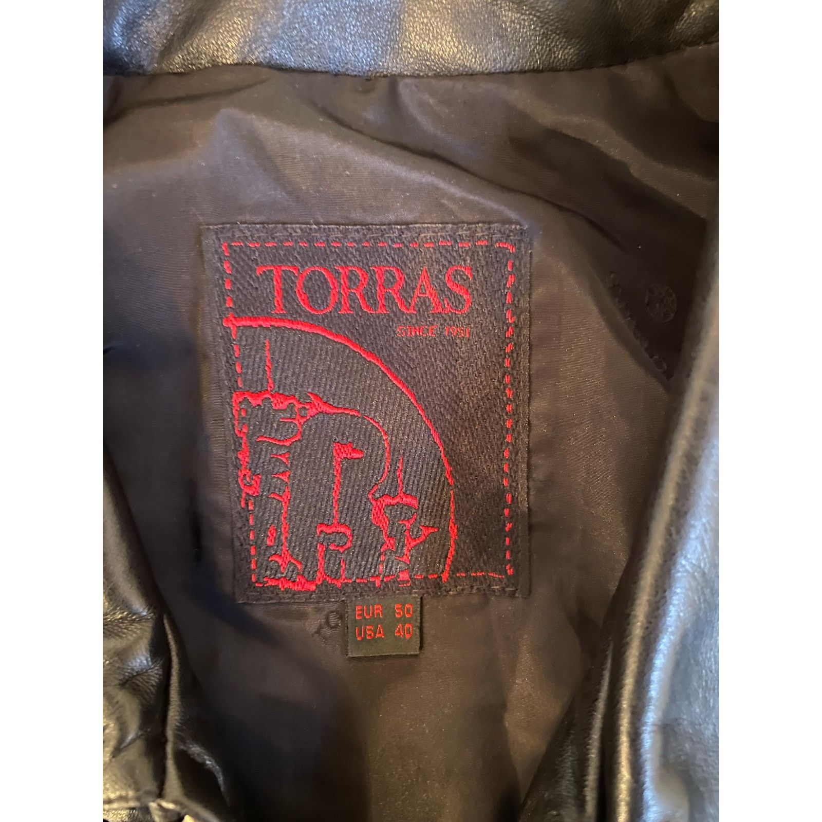 Torras Torras Men’s Black Perforated Leather Jacket Size 40 Size US M / EU 48-50 / 2 - 9 Thumbnail