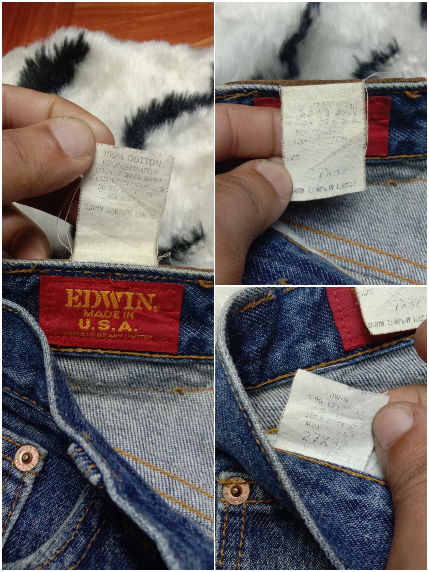 Edwin × Jean × Vintage Vintage Edwin Made In Usa Size US 26 / EU 42 - 4 Thumbnail