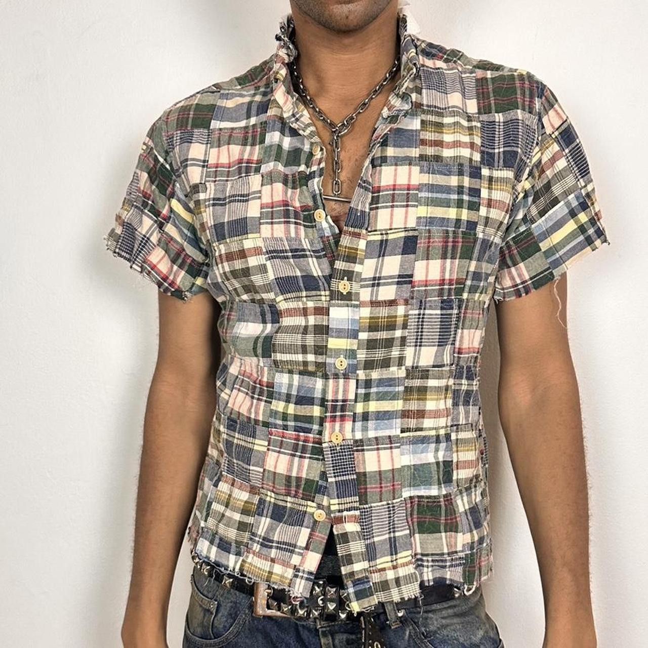 Brooks Brothers ASTROBOI* DECONSTRUCTED PATCHWORK CUT OFF SHIRT _ LARGE Size US L / EU 52-54 / 3 - 1 Thumbnail
