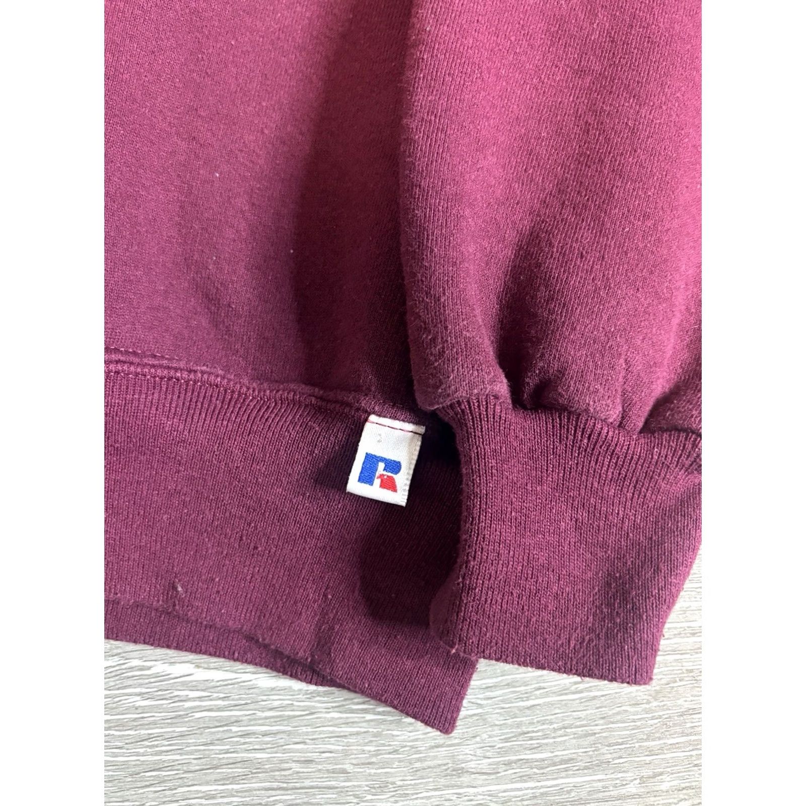 Russell Athletic VINTAGE Russell Athletic Crew Sweater Pullover Mens 2XL Maroon Red USA Made 90s Sports Shirt Hoodie? Size US XXL / EU 58 / 5 - 2 Thumbnail