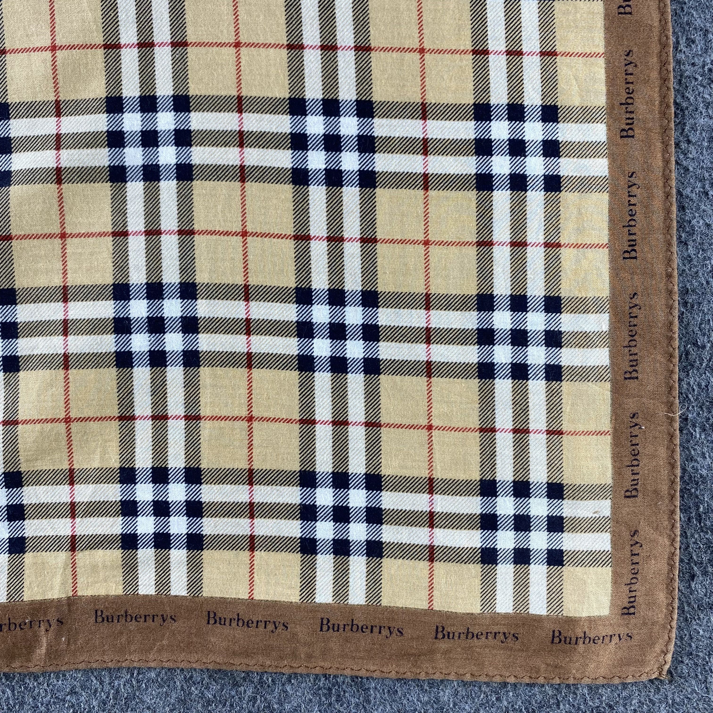 Burberry × Vintage Burberry Handkerchief/Neckerchief/Bandana HC789 Size ONE SIZE - 3 Thumbnail