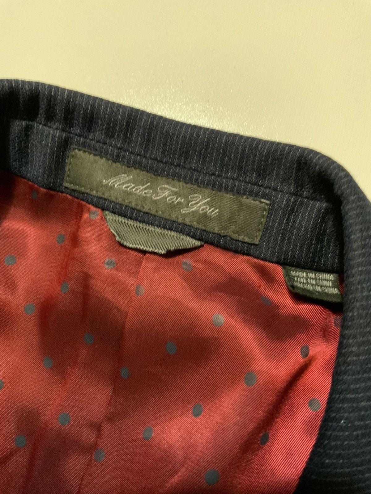 Indochino Indochino Navy Striped Wool Tuxedo Sportscoat Blazer Jacket Size US S / EU 44-46 / 1 - 8 Thumbnail