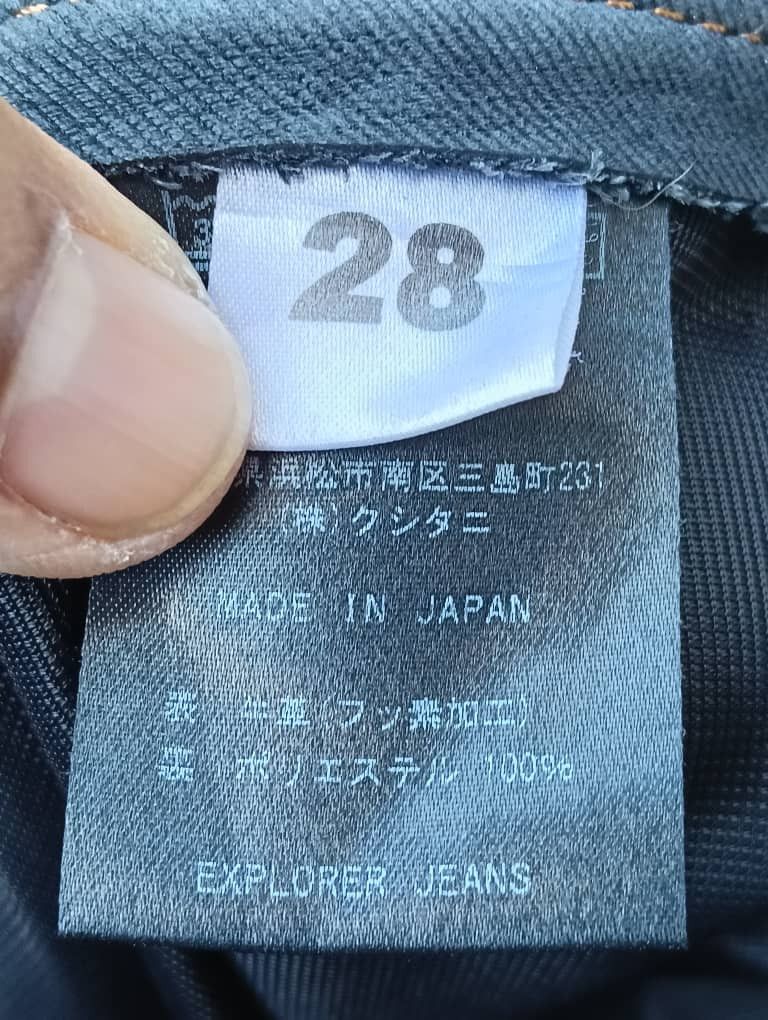 Japanese Brand KUSHITANI EXPLORER Genuine Cow Hide Leather Motorcycle Jeans Size US 28 / EU 44 - 6 Thumbnail