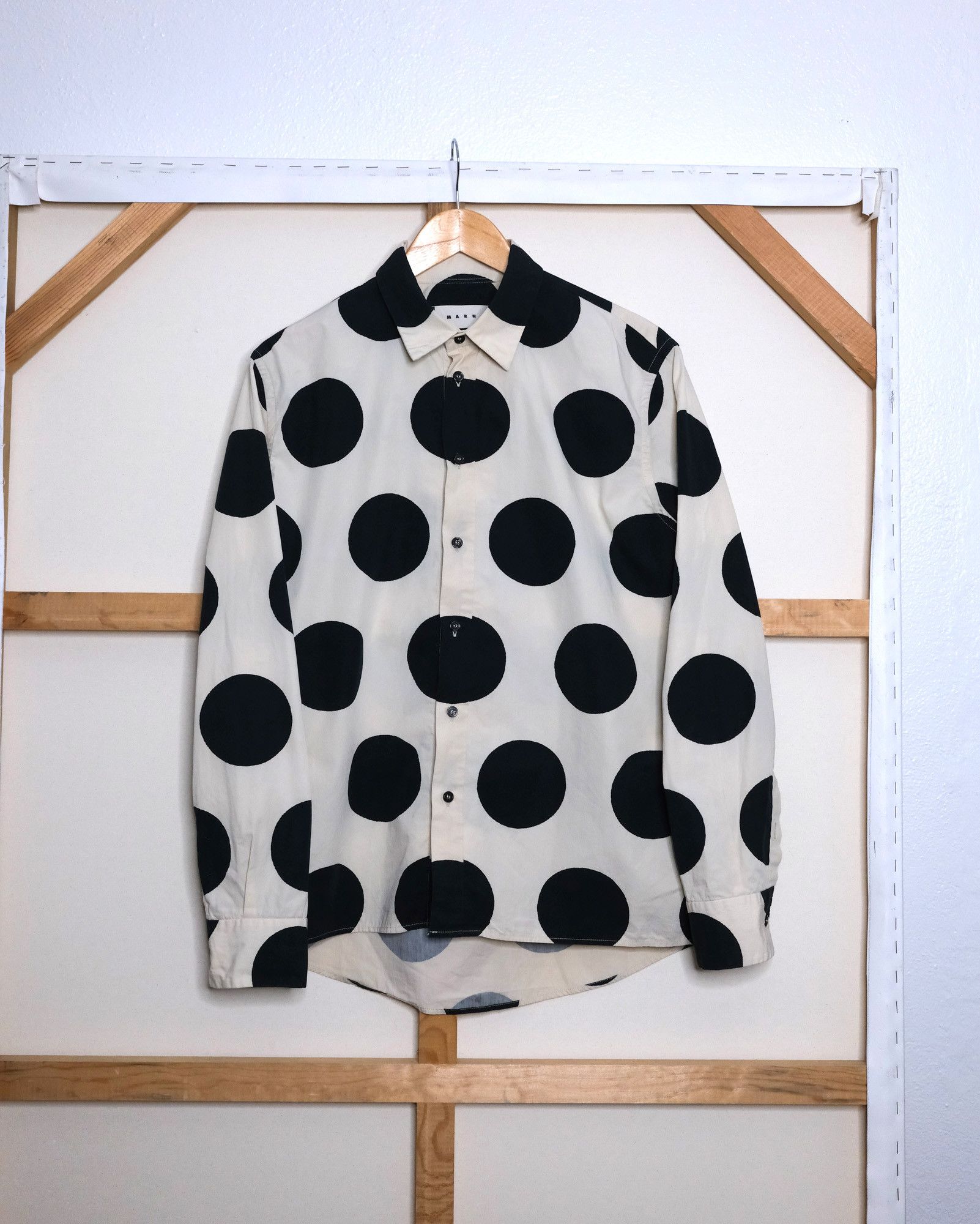Marni Big Polka Dot Classic Marni Shirt Size US M / EU 48-50 / 2 - 1 Thumbnail