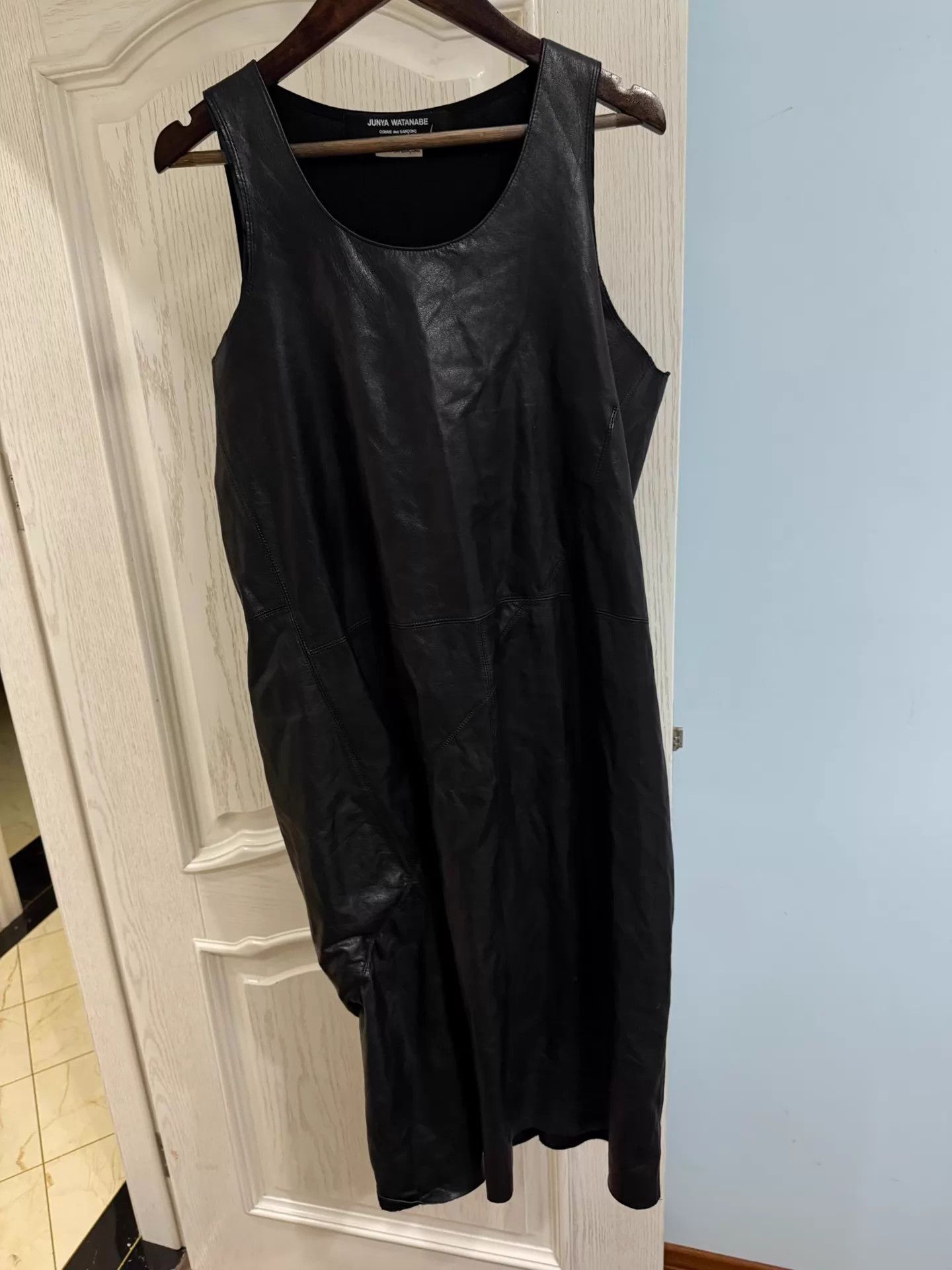 CDG by Comme des Garcons CDG Junya Watanabe Double Layer Leather Dress w/ Lining Size S / US 4 / IT 40 - 1 Thumbnail