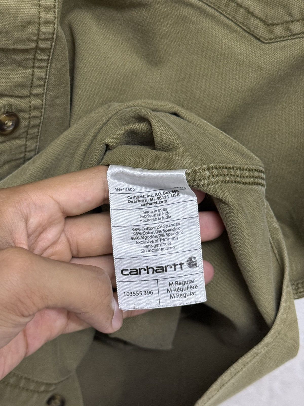 Carhartt Distressed Carhartt Cargo Pocket Button Up Shirt Size US M / EU 48-50 / 2 - 6 Thumbnail