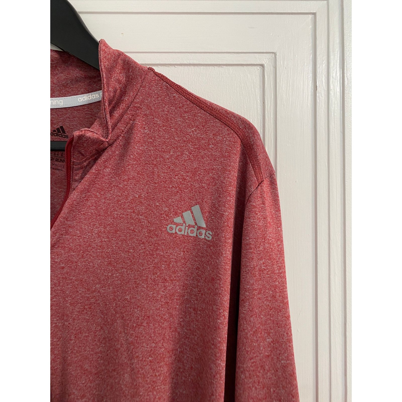 Adidas Adidas Climalite Red 1/4-zip Long-Sleeve Size XL Size US XL / EU 56 / 4 - 2 Thumbnail