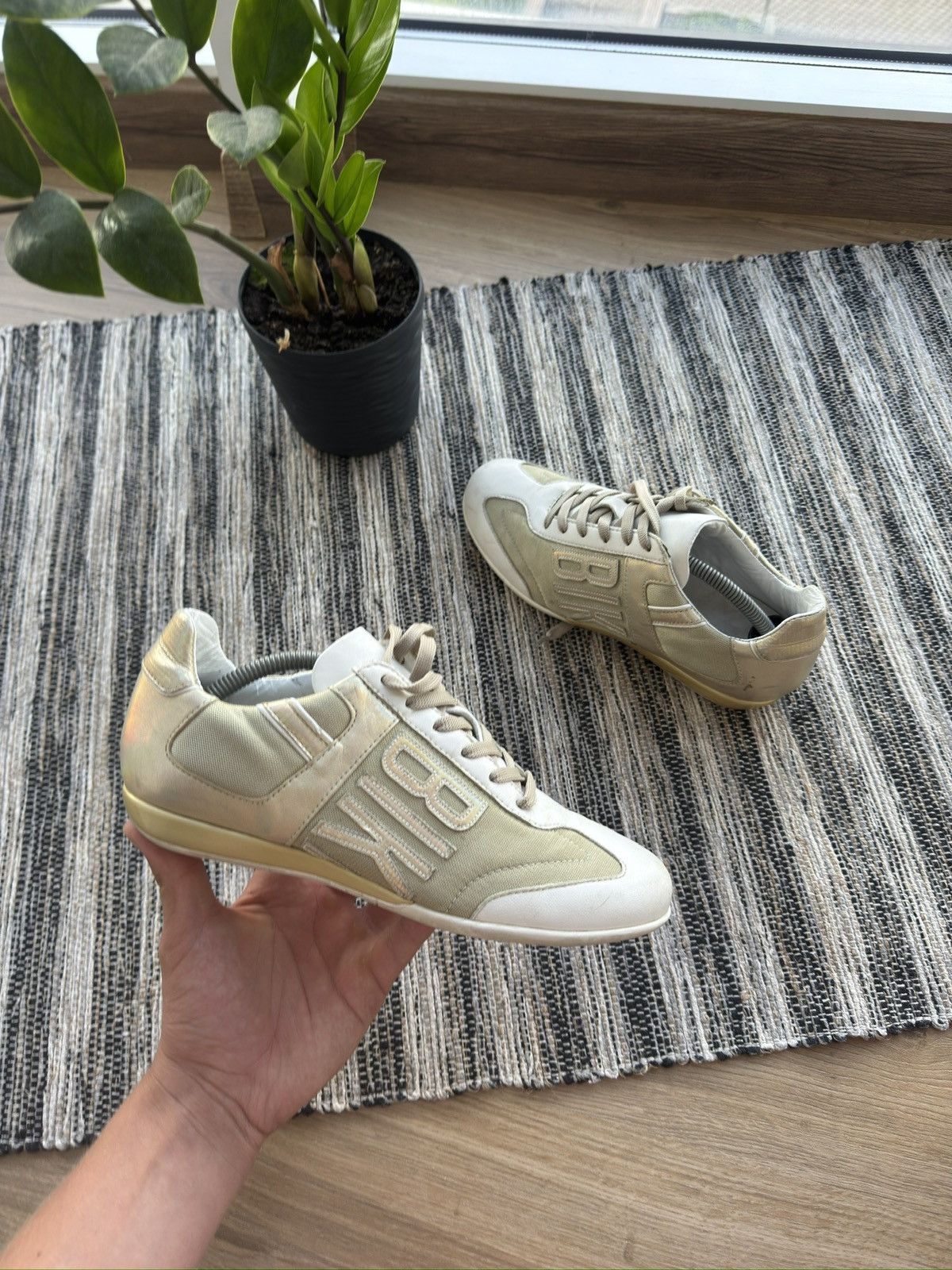 Dirk Bikkembergs Dirk Bikkembergs Vintage Leather Trainer Sneakers Shoes Size US 6 / IT 36 - 1 Thumbnail