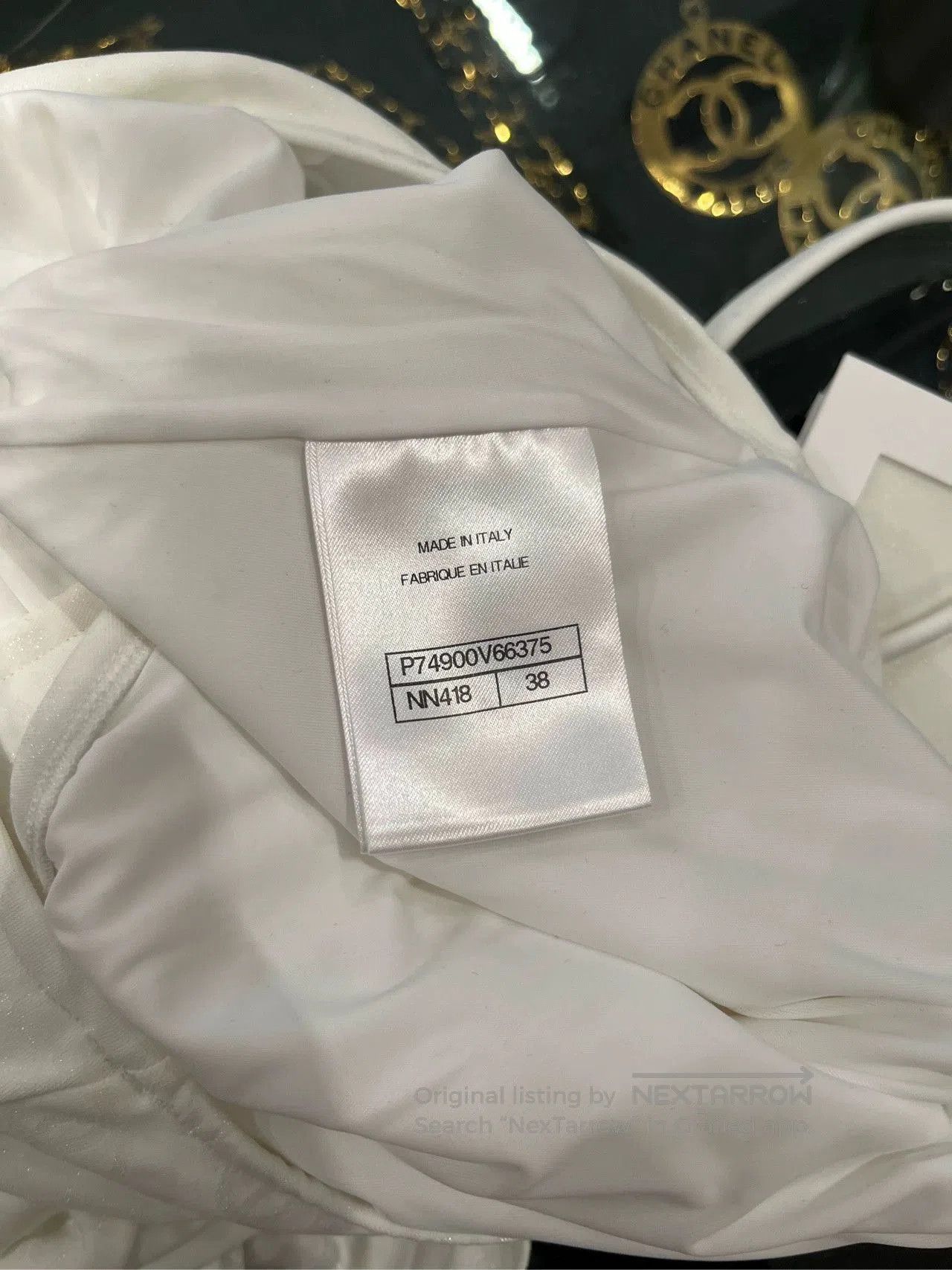 Chanel Chanel 23S White Ruffle Swimsuit. Size US 38 / EU 54 - 5 Thumbnail