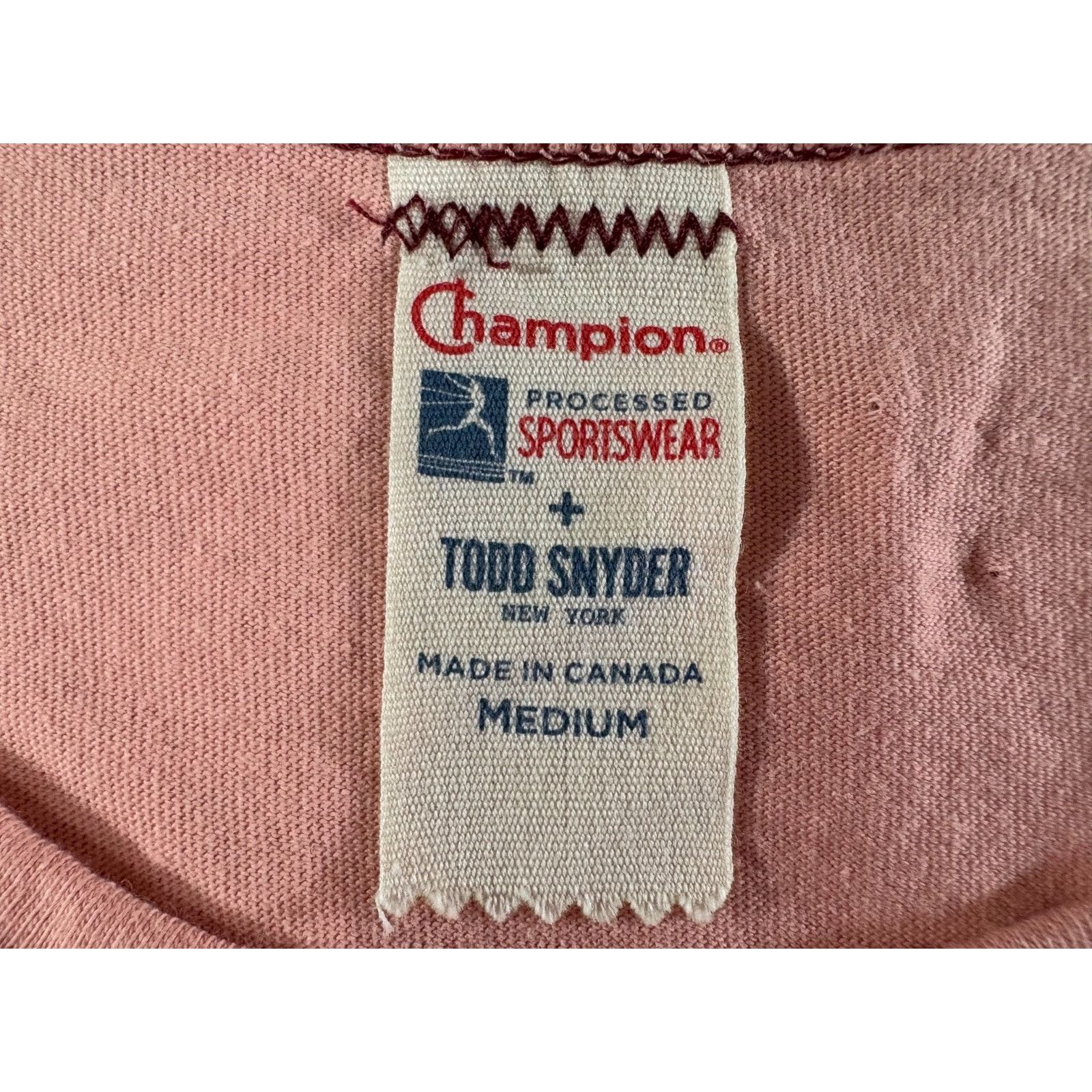 Champion Champion X Todd Snyder Short Sleeved T-Shirt Sz M color Salm Size US M / EU 48-50 / 2 - 2 Thumbnail