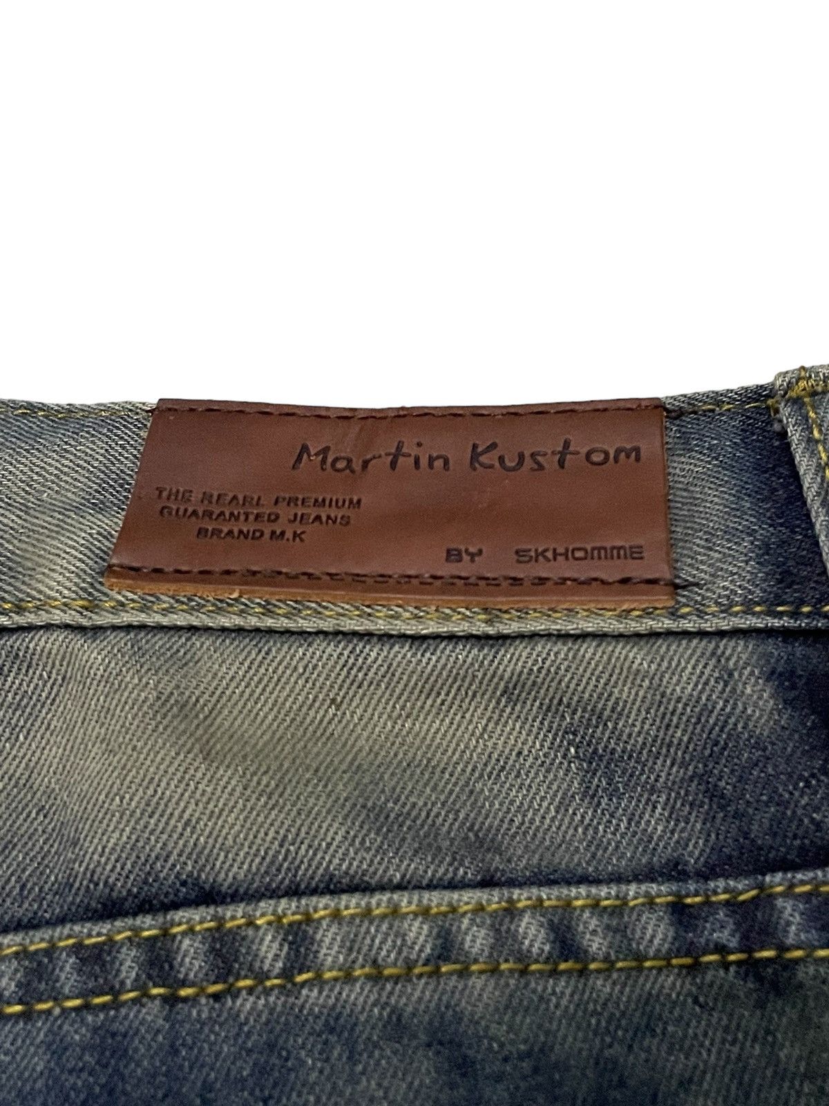 GOSTAR DE FUGA × Hysteric Glamour × Japanese Brand Martin Kustom Enzyme Mud Wash Distressed Jeans Size US 34 / EU 50 - 21 Thumbnail
