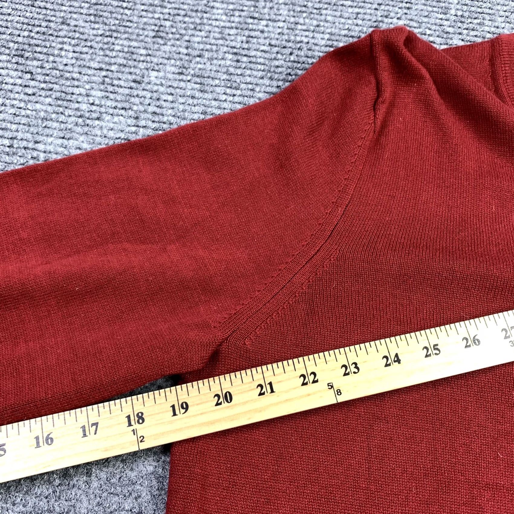 Express NWT Express Red V-Neck Knit Sweater XL Blue Embroidered Crest Logo Stylish Top Mens Pullover Knit Sweater 100% Cotton Crew Neck Zip Notions Size US XL / EU 56 / 4 - 7 Thumbnail