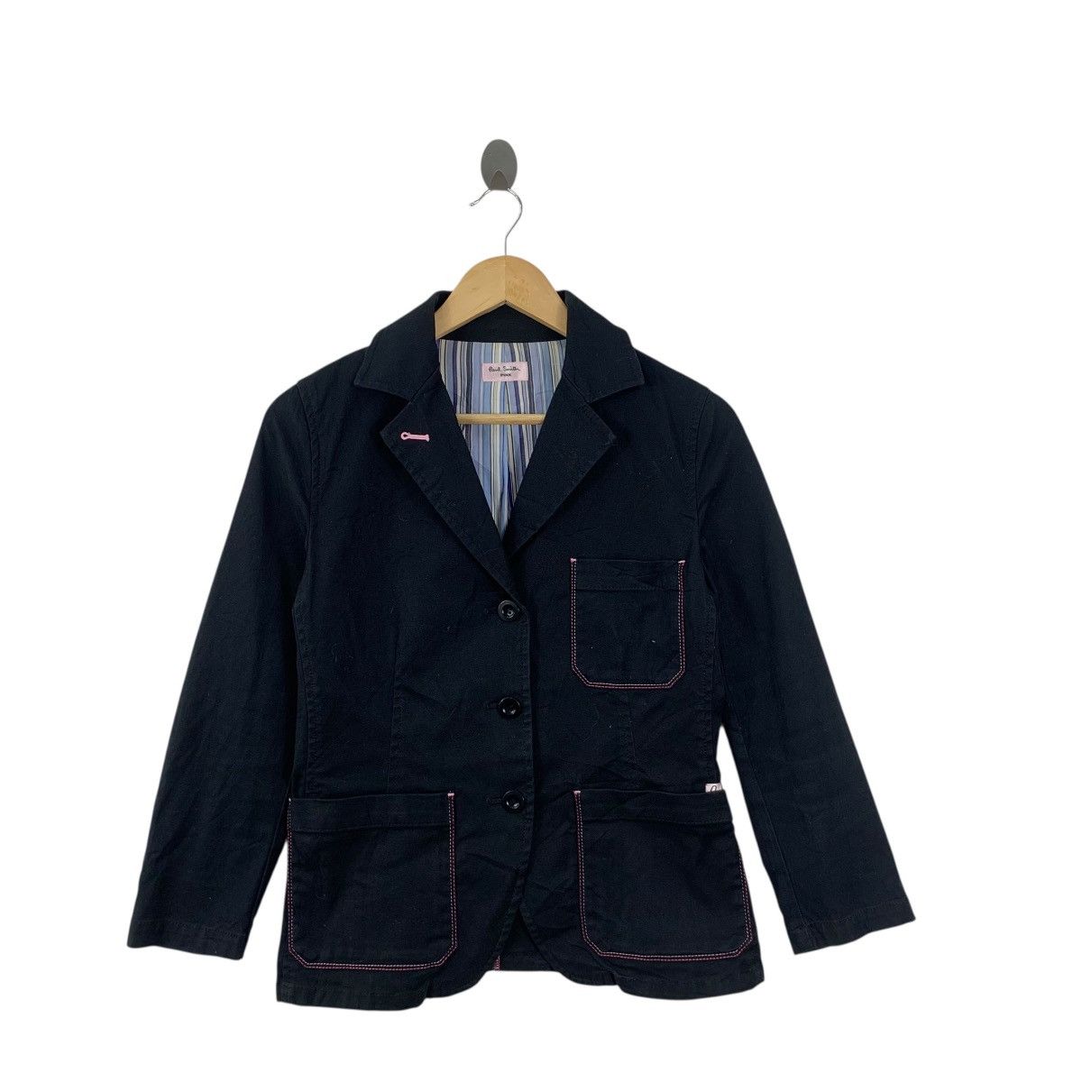 Paul Smith Vintage PAUL SMITH PINK Collection London Blazer Coat Formal Size XS / US 0-2 / IT 36-38 - 3 Thumbnail