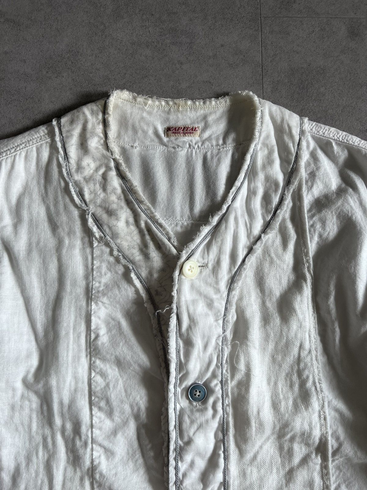 Kapital Kapital Mixed Fabric Baseball Shirt Size US M / EU 48-50 / 2 - 3 Thumbnail