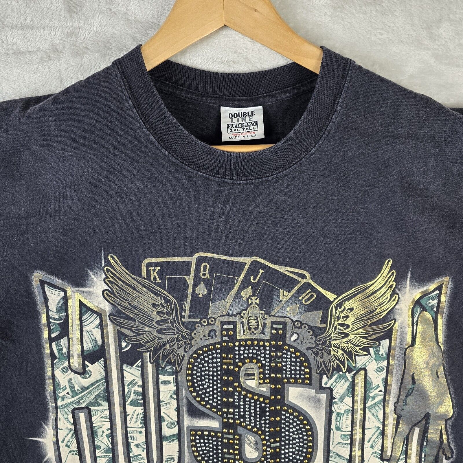 Other Vintage Hustla Money Wings Girls Shirt Size XXL Tall Y2K Size US XXL / EU 58 / 5 - 3 Thumbnail