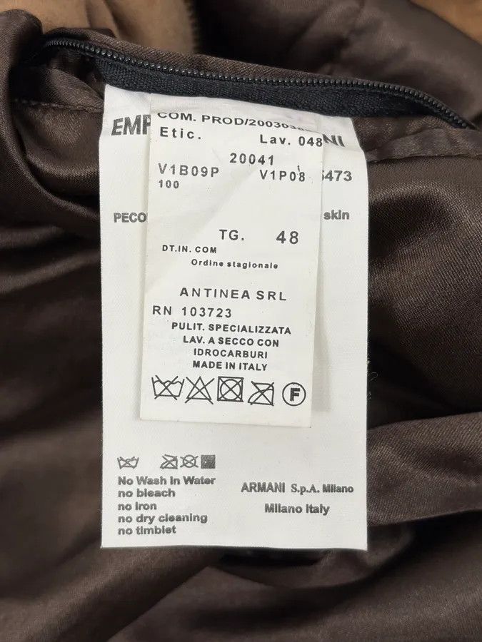 Emporio Armani SS2004 Emporio Armani Beige Suede Leather Jacket Size US M / EU 48-50 / 2 - 14 Thumbnail