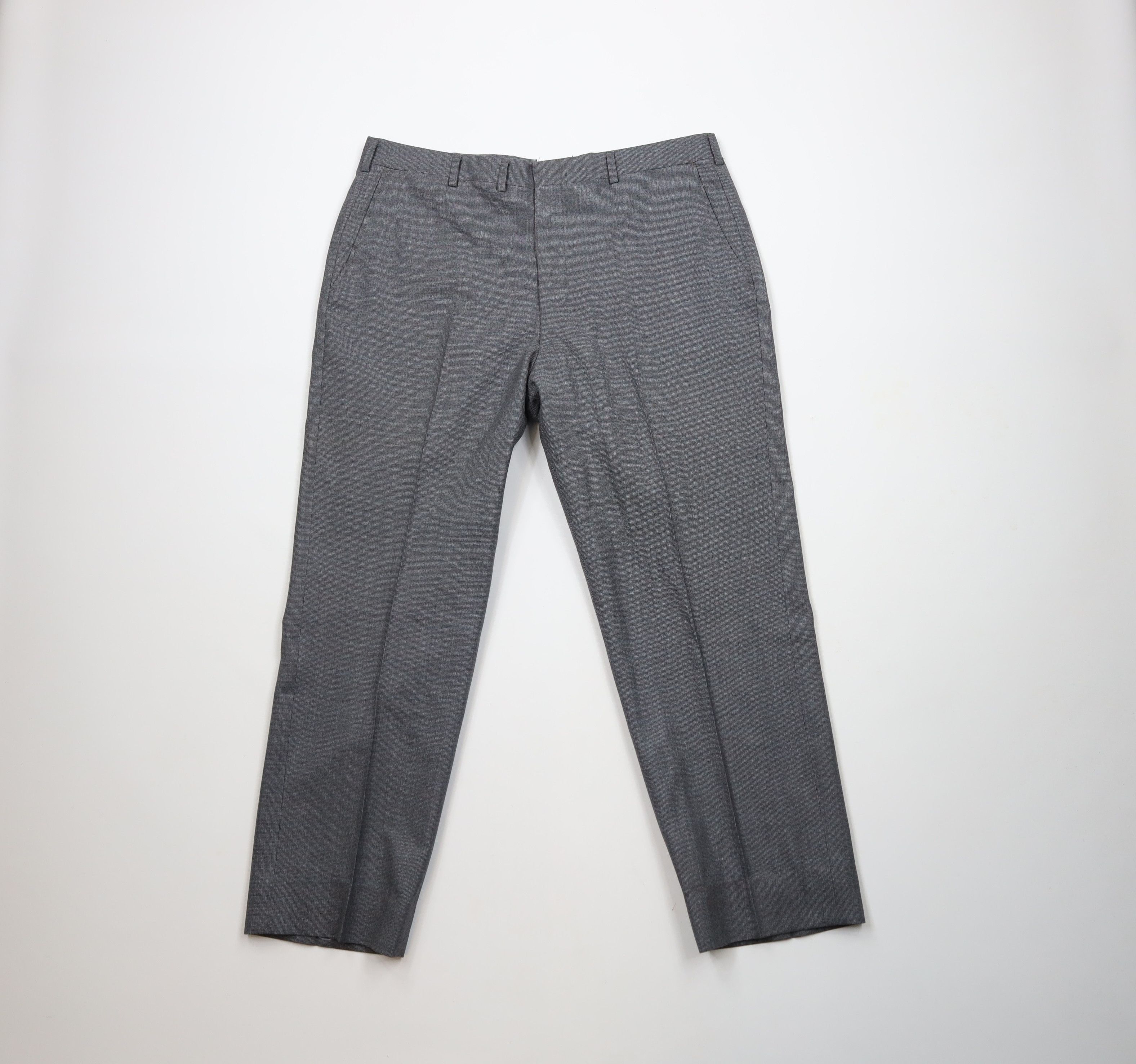 Vintage Vintage 70s Streetwear Straight Leg Chino Pants Plaid Size US 34 / EU 50 - 1 Thumbnail