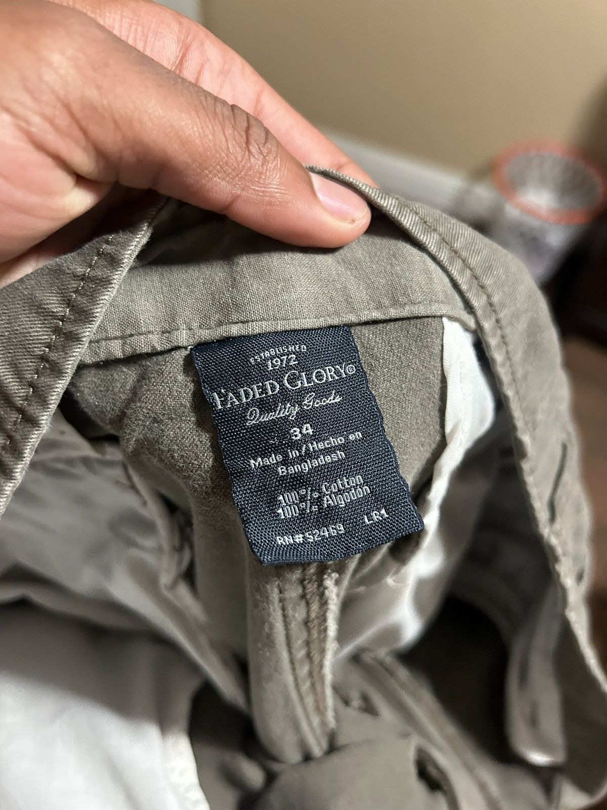 Faded Glory Grey Faded Glory Cargo Shorts Size US 34 / EU 50 - 3 Thumbnail
