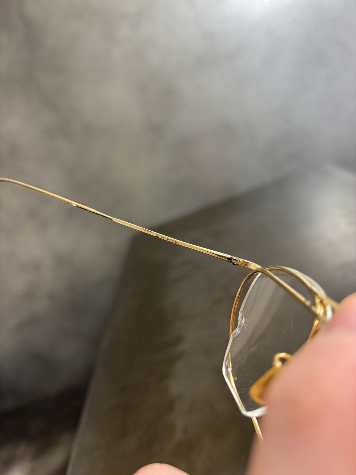 Bausch & Lomb Antique B&L Eyeglasses 1930s Bausch GoldFill HalfRim Frames Size ONE SIZE - 9 Thumbnail