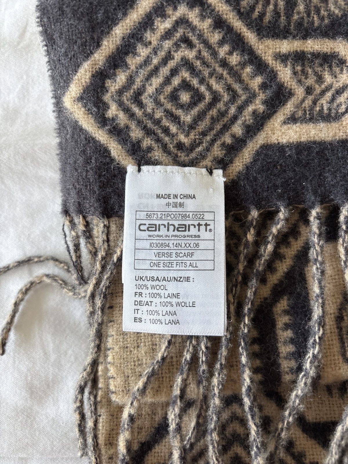 Carhartt Wip Carhartt WIP Verse Scarf – One Size – 100% Wool Size ONE SIZE - 4 Thumbnail