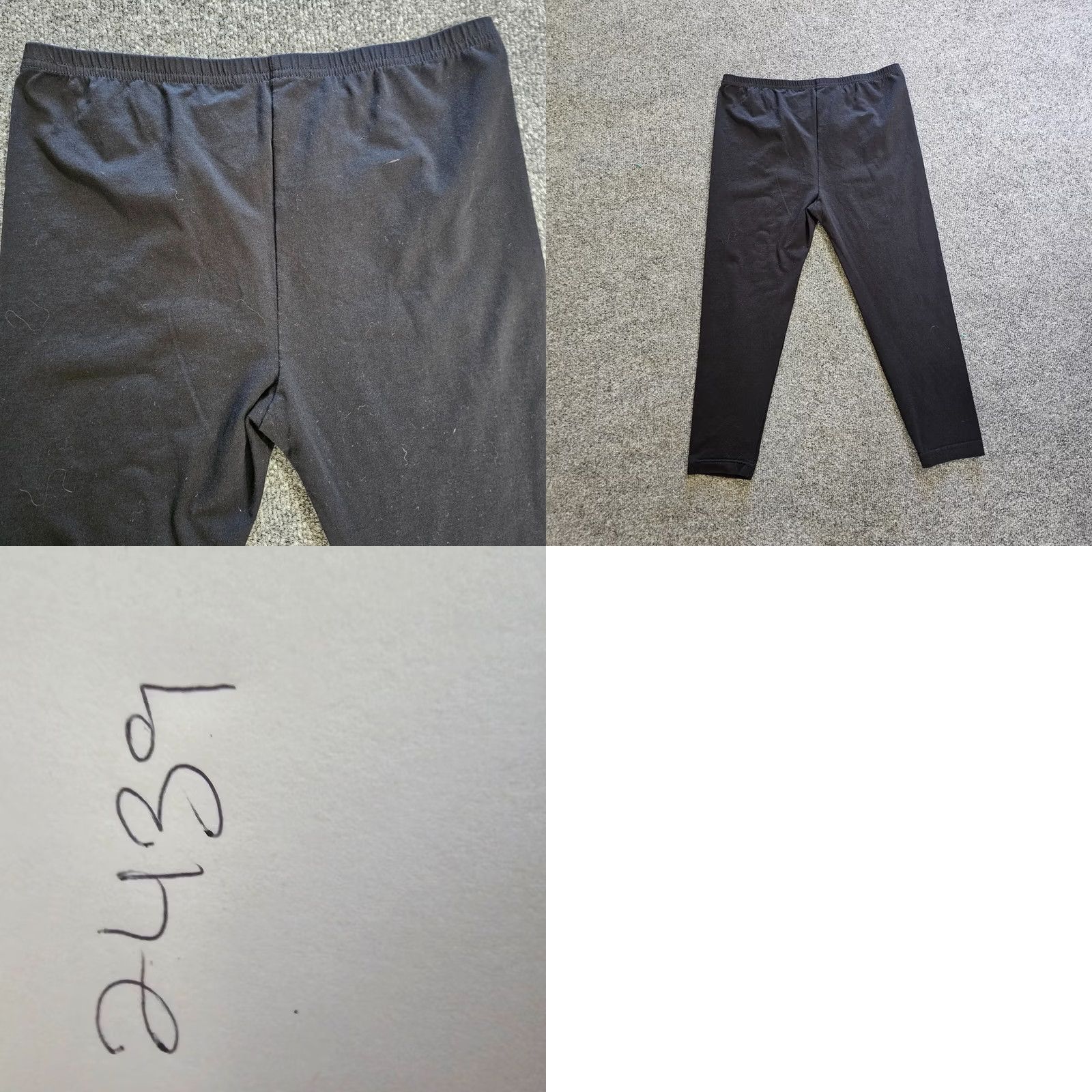 Eileen Fisher Pants Women Small Black Legging Crop Stretch Pull On Basic Size 28" / US 6 / IT 42 - 8 Thumbnail