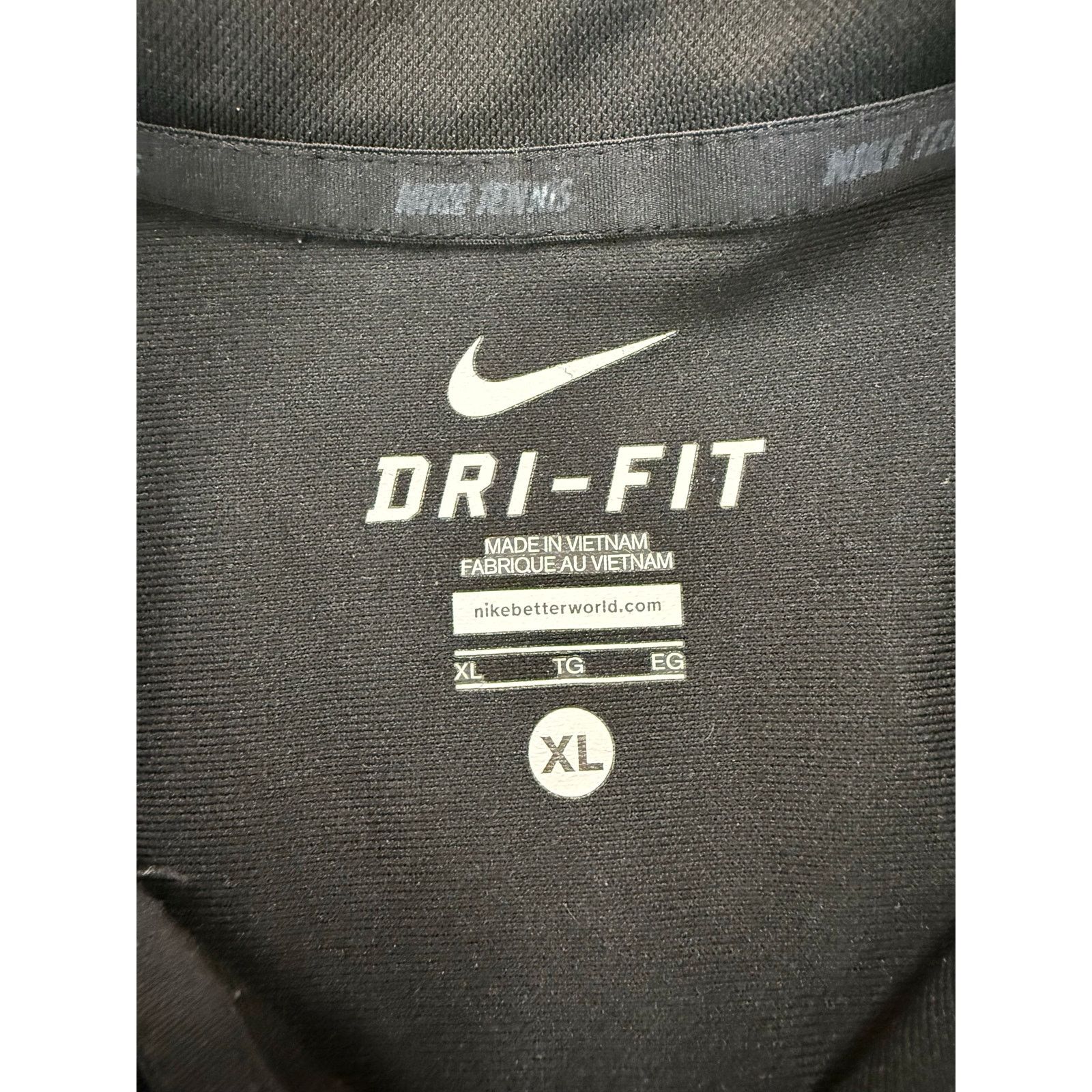 Nike Nike Dri-FIT Black Polo Shirt Men’s XL Short Sleeve Size US XL / EU 56 / 4 - 3 Thumbnail