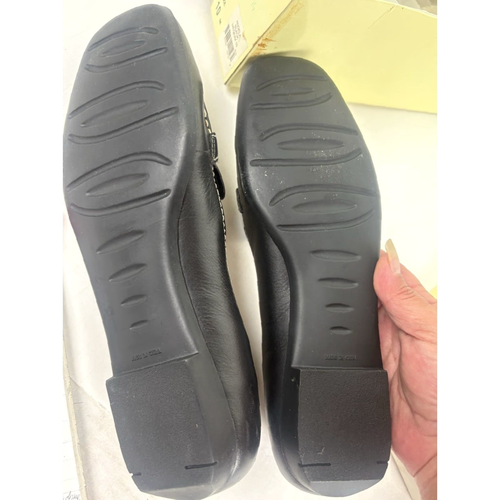 Vintage Kim Rogers Angela Women's Black Leather Slip-On Flats Size 10M Casual Comfort City Preppy Size US 10 / IT 40 - 7 Thumbnail