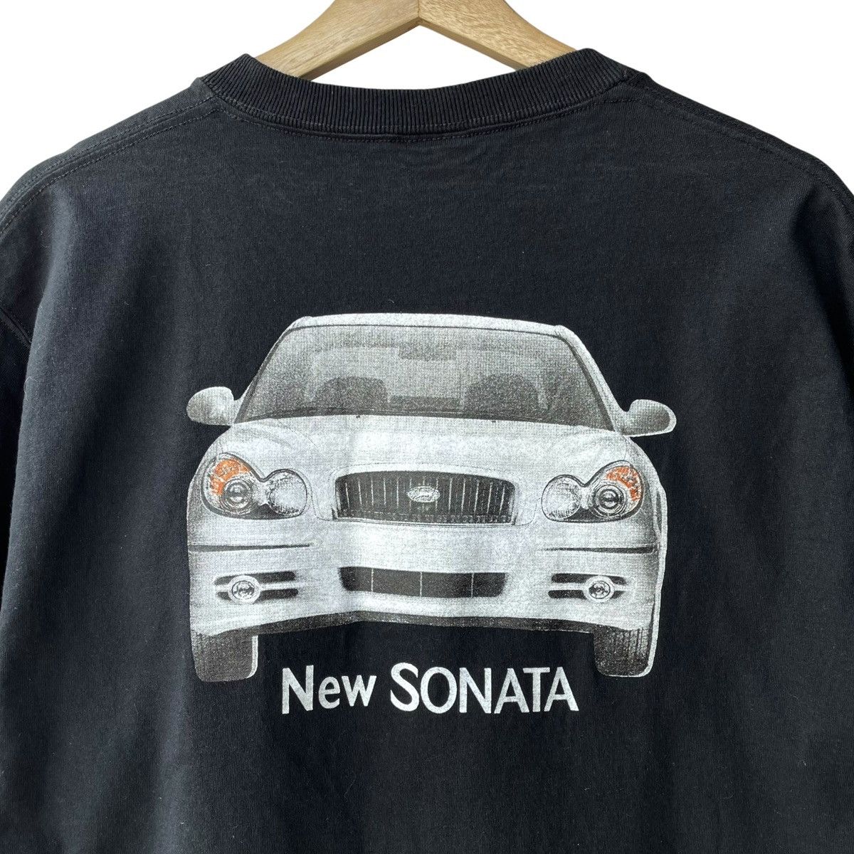 Fruit Of The Loom Hyundai Sonata Gen 1998 2000s Y2K Car Vintage Promo Tee Size US L / EU 52-54 / 3 - 2 Thumbnail