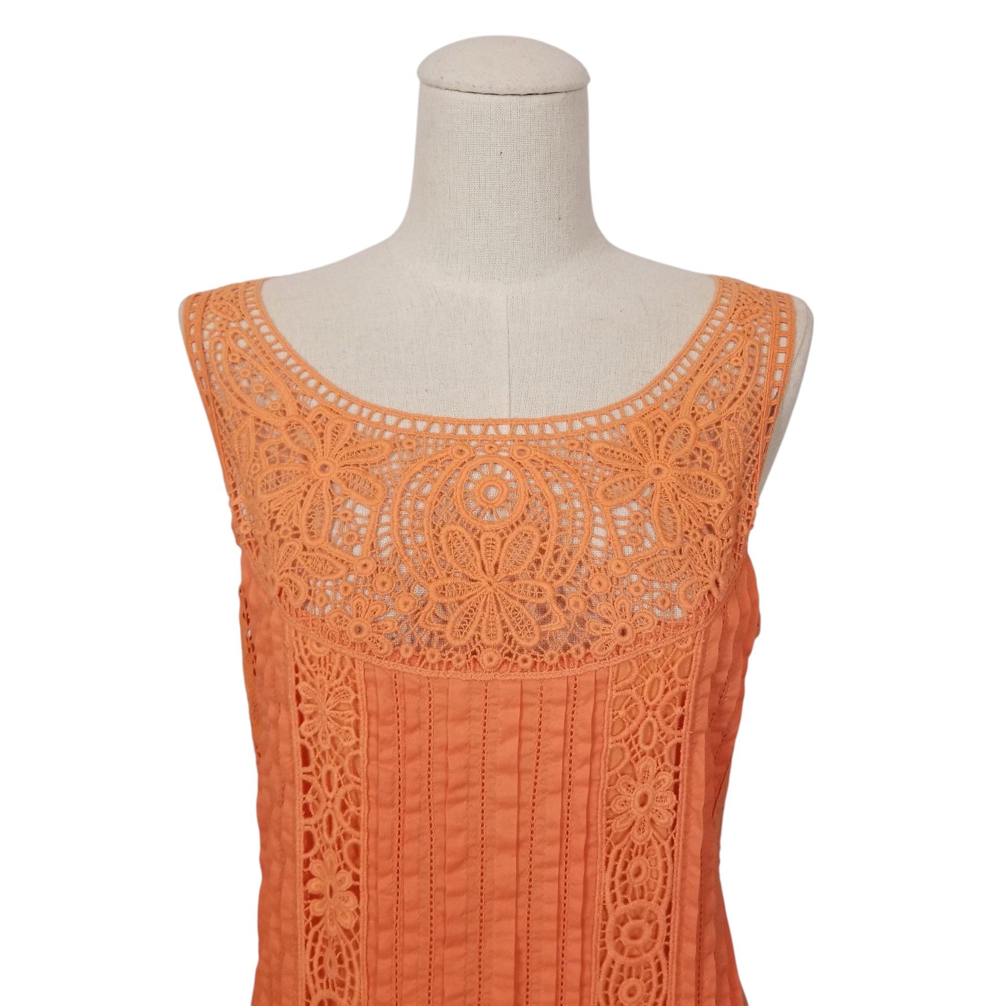 Other Sundance Amira Cotton Lace Dress Apricot Size XS / US 0-2 / IT 36-38 - 2 Thumbnail
