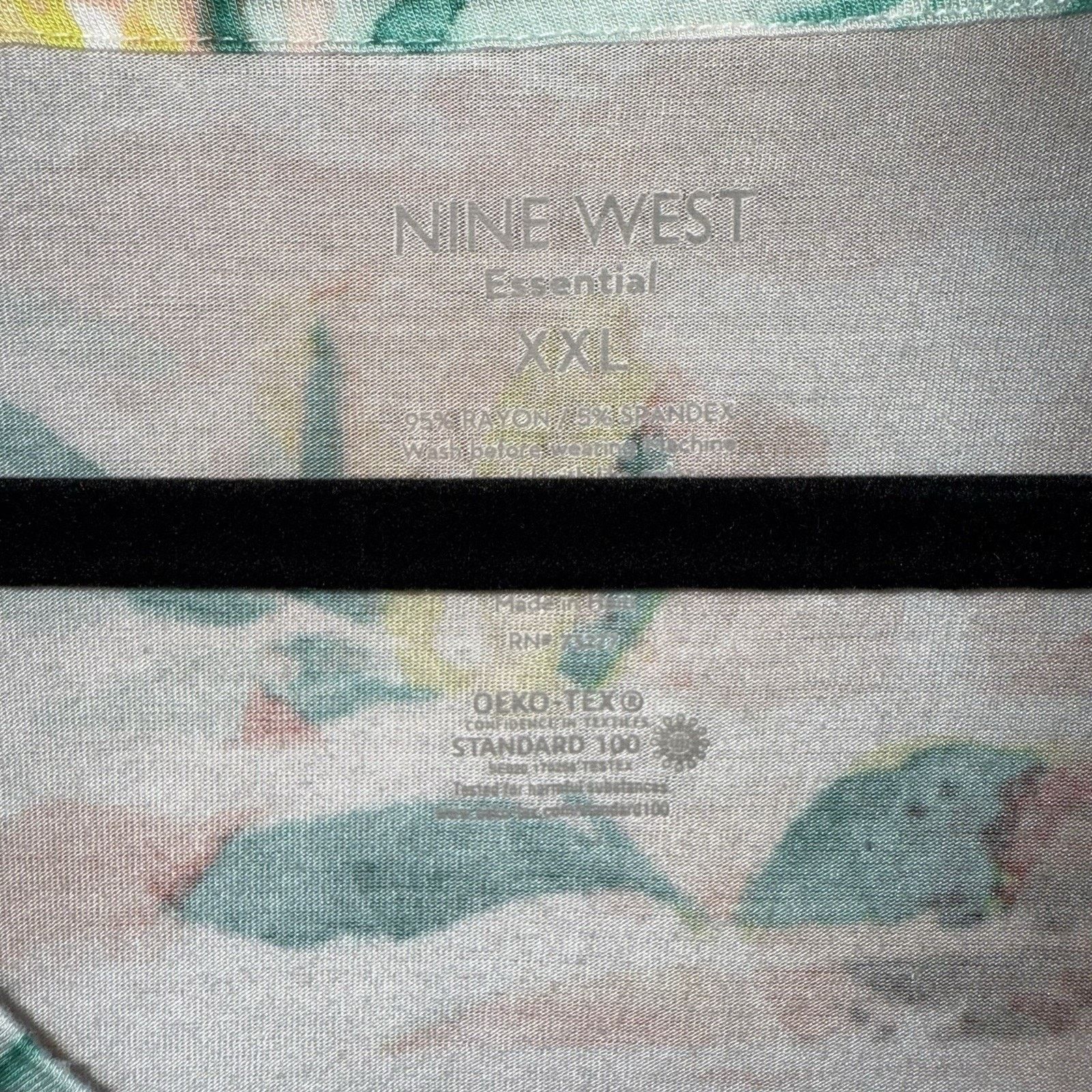 Nine West Nine West Essential XXL T-Shirt Tropical Print Size XXL / US 16-18 / IT 52-54 - 3 Thumbnail