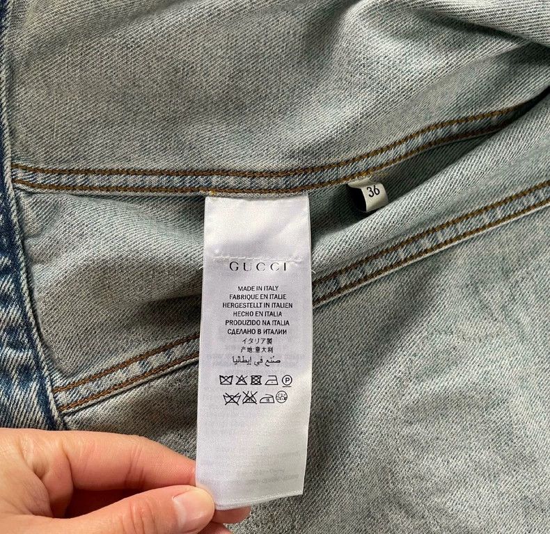 Gucci Gucci Embroidered tiger and little bee denim jacket 2505-Ne Size XS / US 0-2 / IT 36-38 - 8 Thumbnail