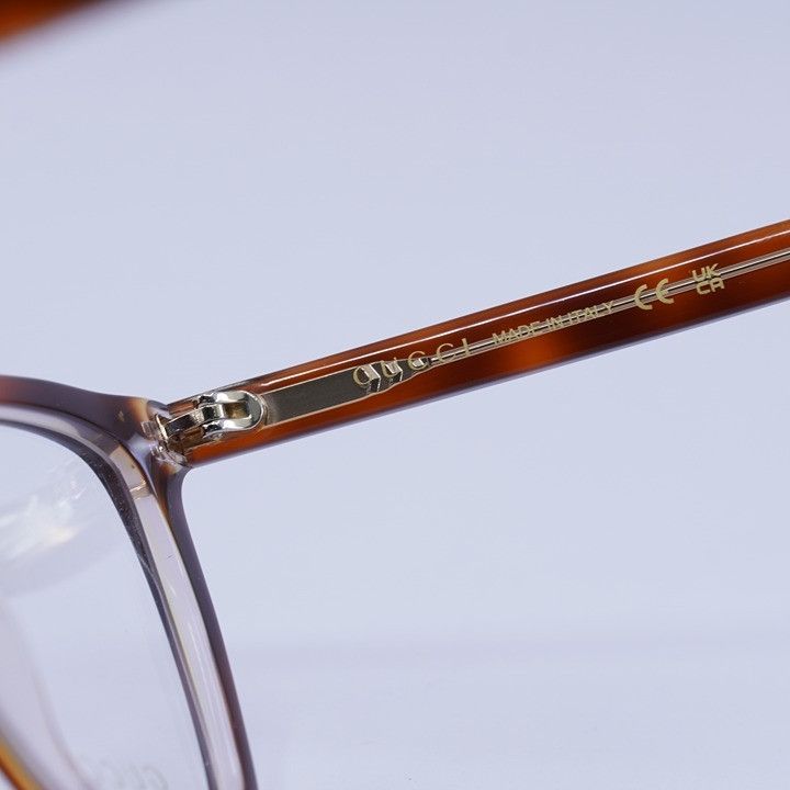 Gucci Gucci GG1817O 004 Eyeglasses Medium Havana/Light Mauve 55mm Size ONE SIZE - 8 Thumbnail