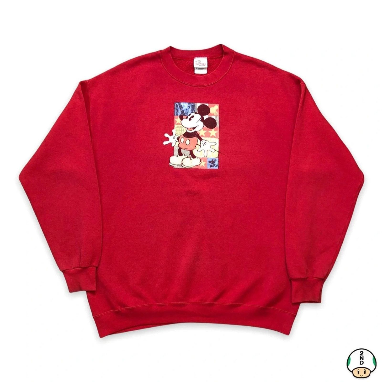 Disney × Vintage ✨ Aaliyah 1994 Mickey Mouse Corduroy Sweatshirt