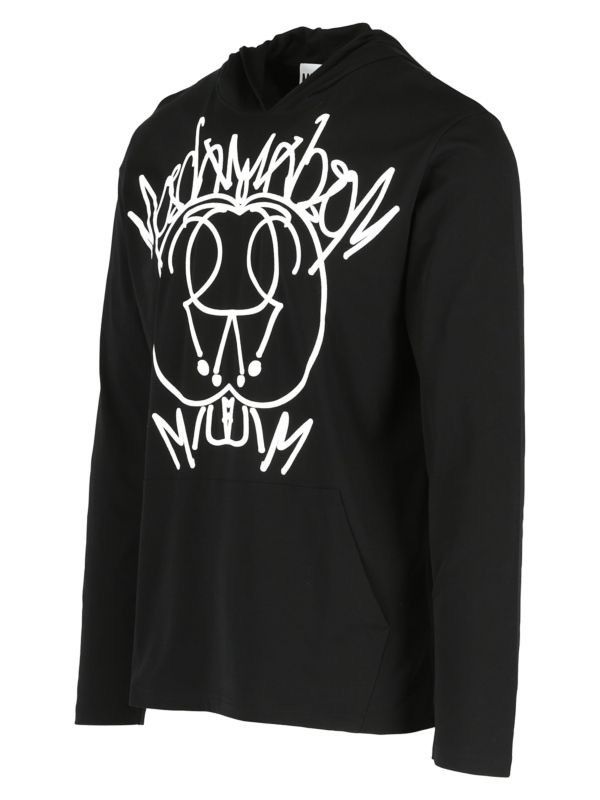 Moschino Scribble Logo Cotton Hoodie Size US M / EU 48-50 / 2 - 2 Thumbnail