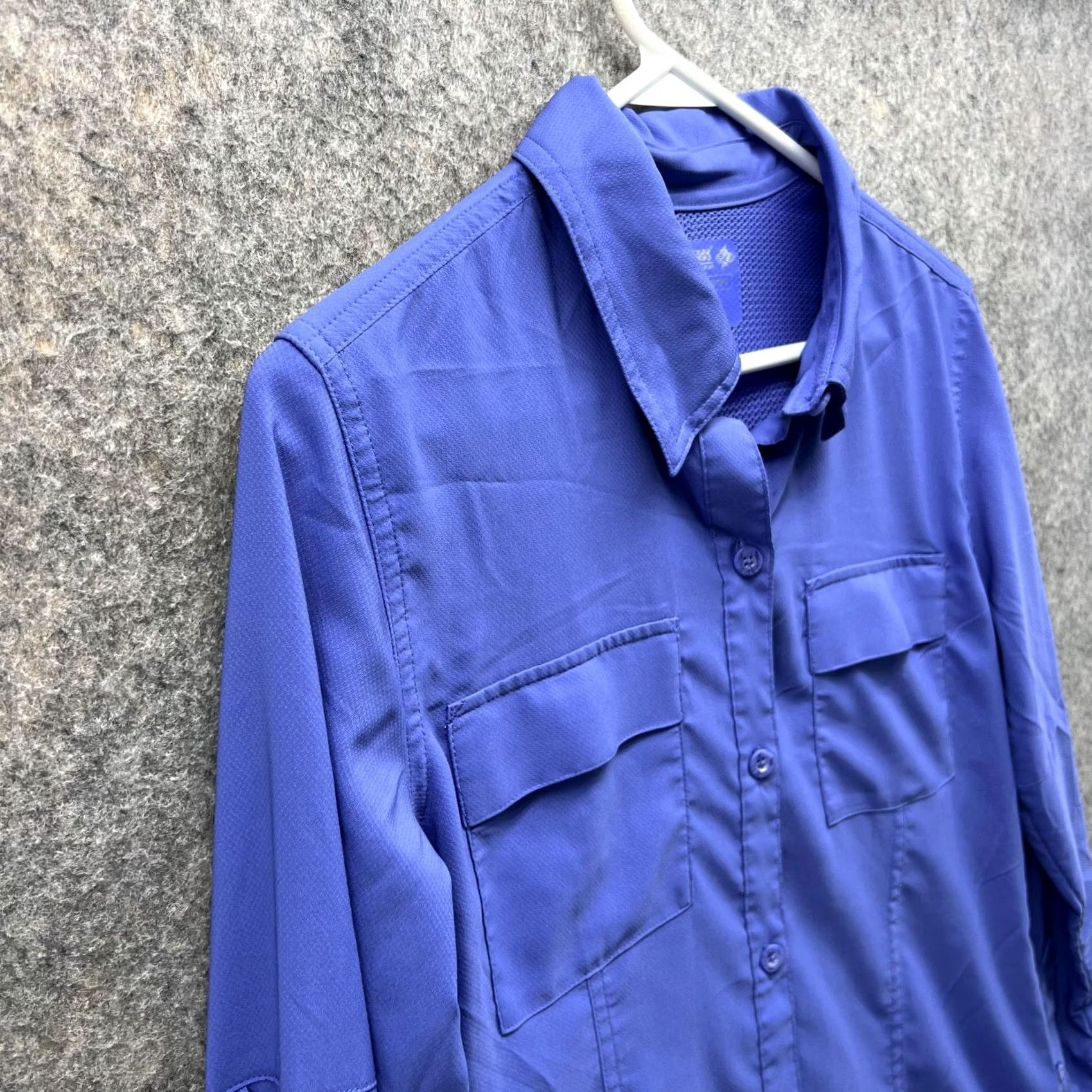 Vintage Reel Legends Shirt Women PS Petite Blue Saltwater Button-Down Vented Casual Size S / US 4 / IT 40 - 3 Thumbnail