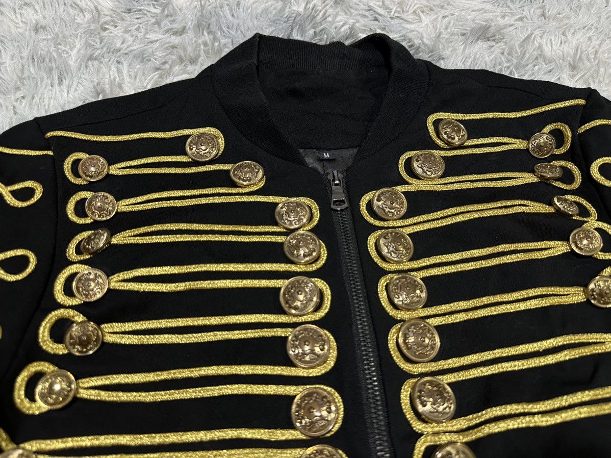 Japanese Brand 🔥Sick Y2K Napoleon Bomber Jacket Vkei Goth Punk Size US M / EU 48-50 / 2 - 7 Thumbnail
